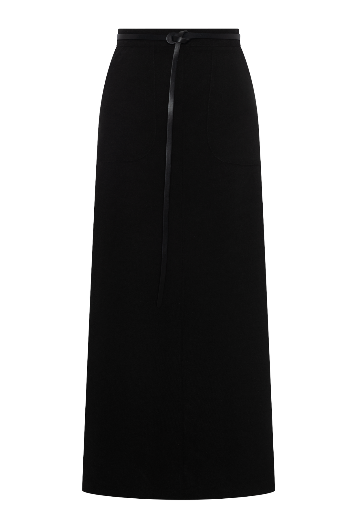 Belted Pocket Skirt in Black by Maxmrkt
