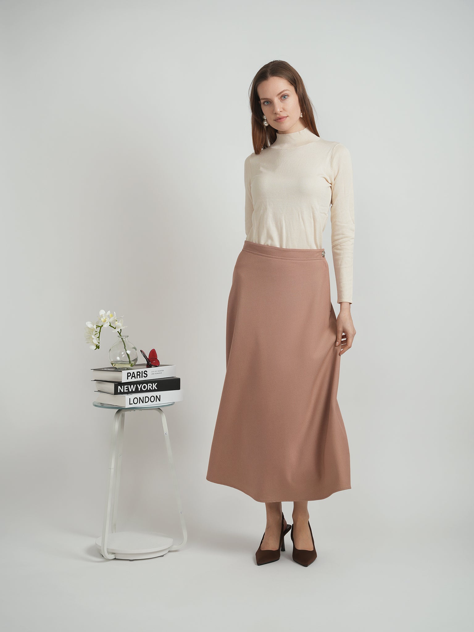 Pleated Skirt in by NYC Factory