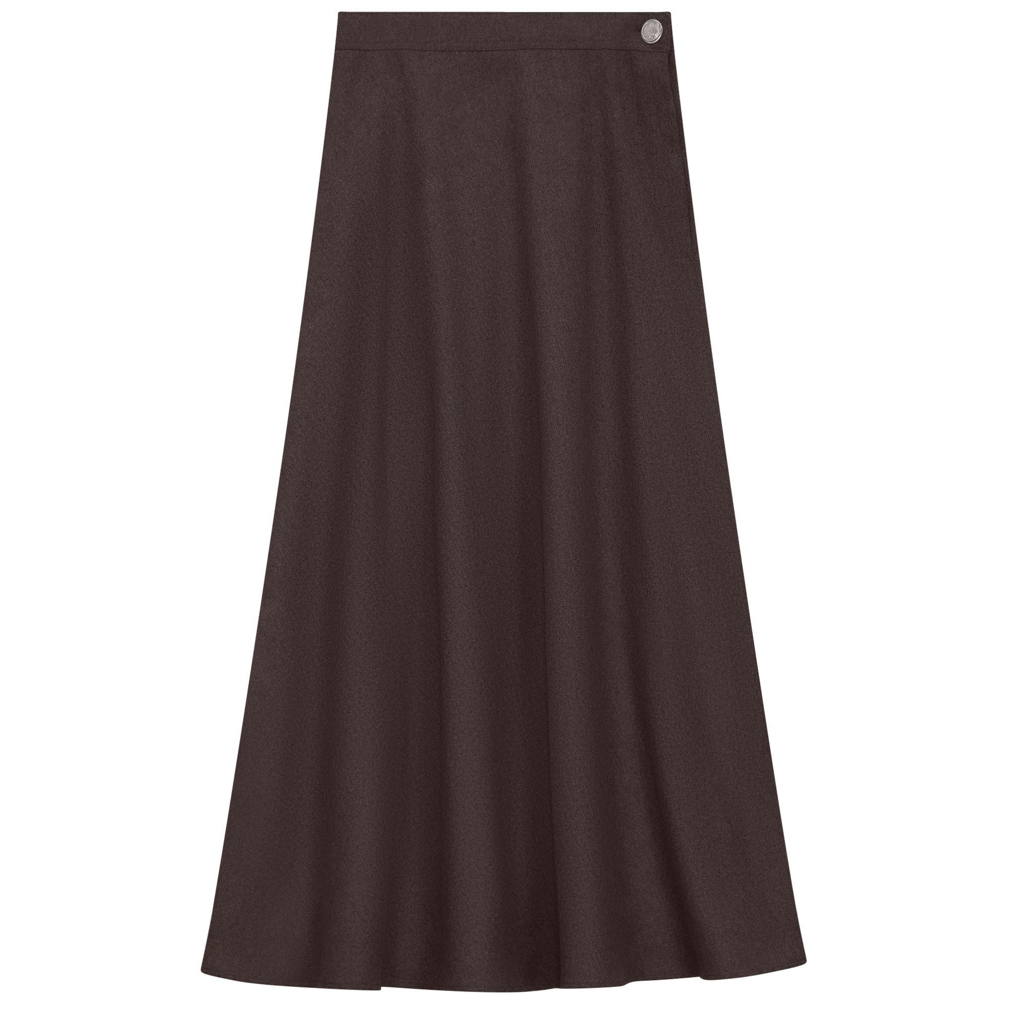 Side Button Paneled Skirt in by NYC Factory