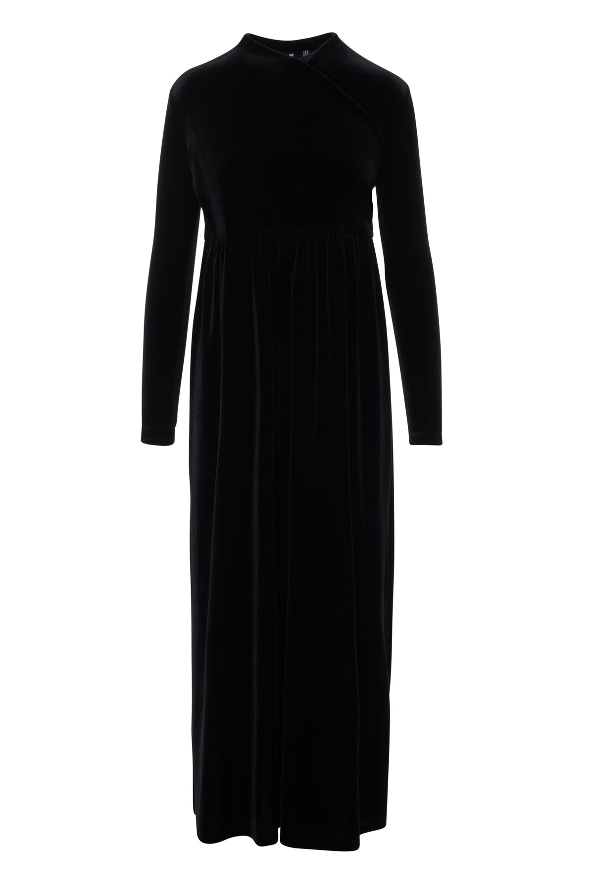 Printed Maternity Maxi Dress in Solid Black by Mini + Me