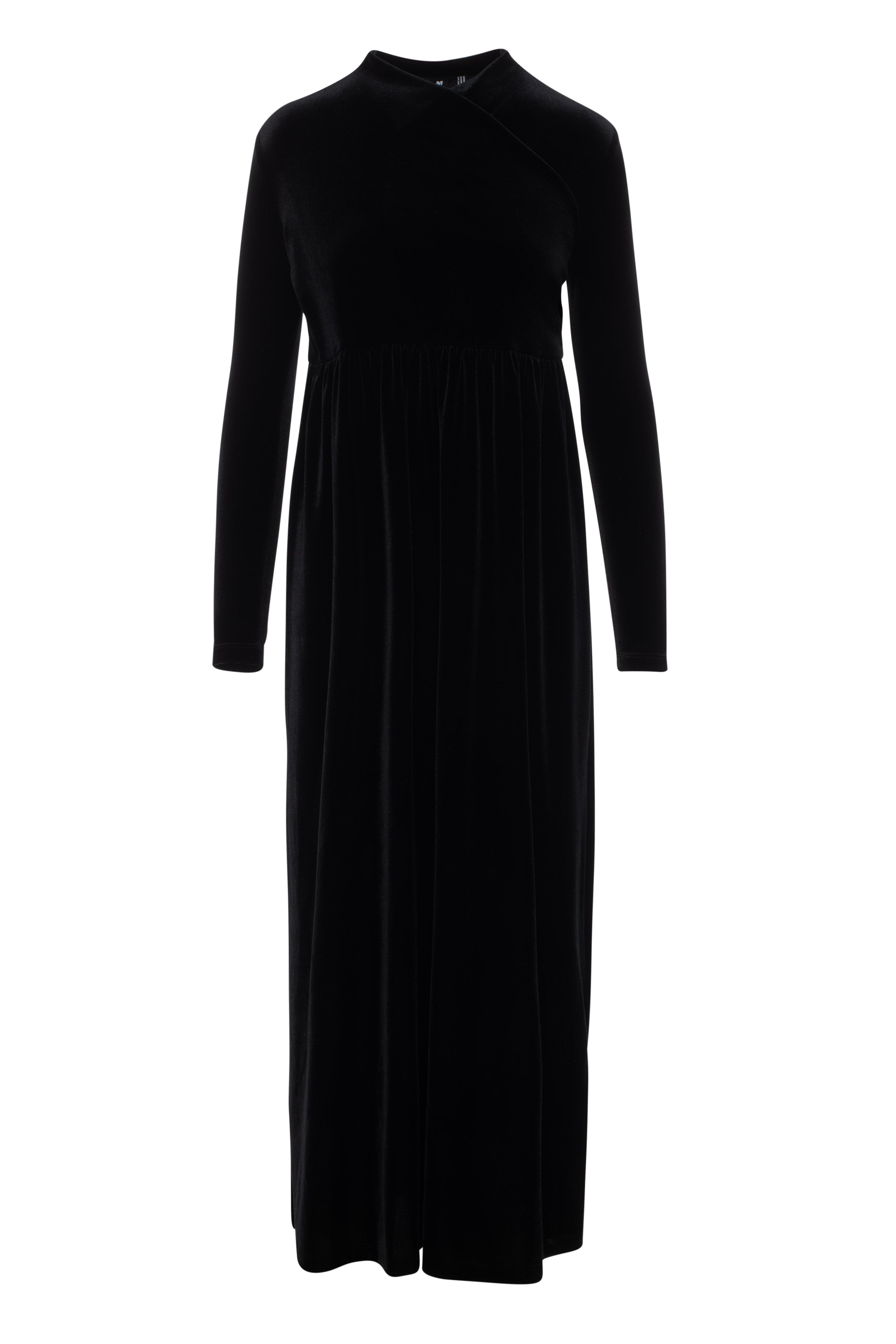 Printed Maternity Maxi Dress in Solid Black by Mini + Me