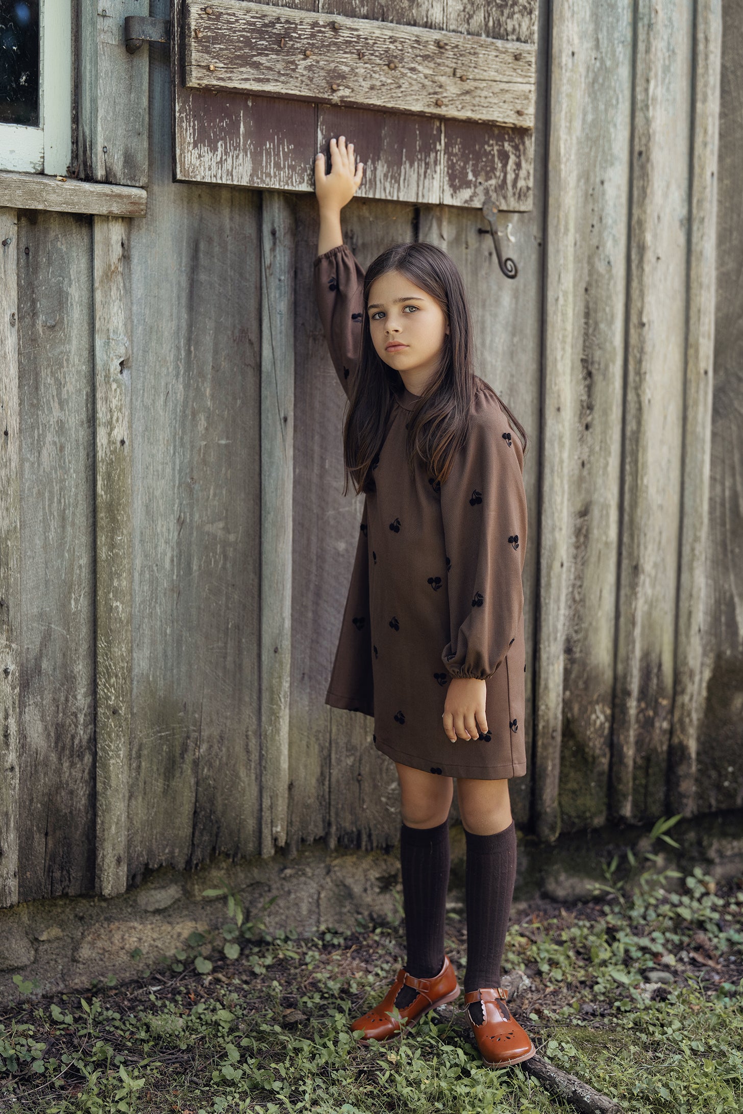 Cherry Applique Dress in by Jolie Capri