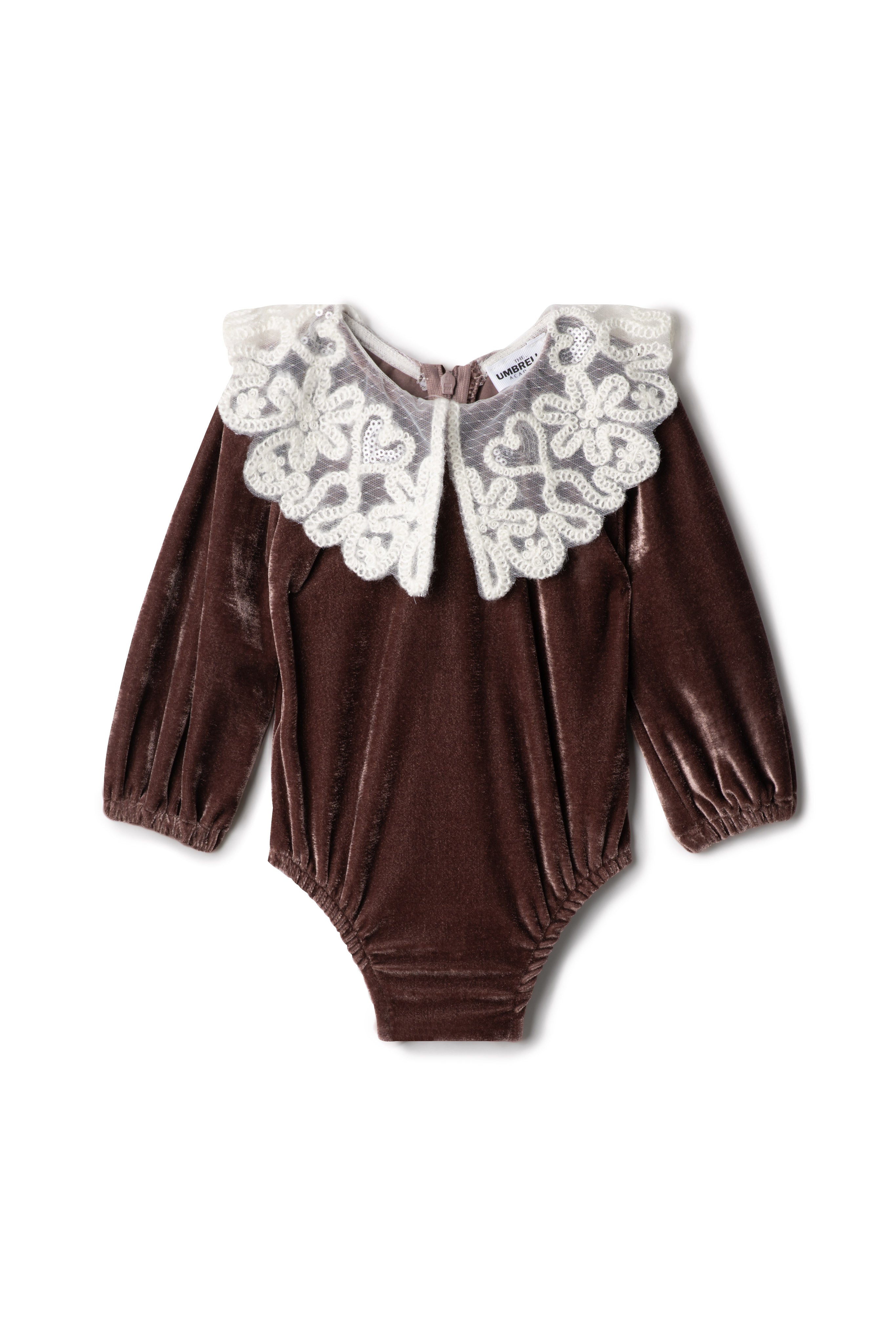 Lace Collar Bubble in Dark Mauve by The Umbrella Academy