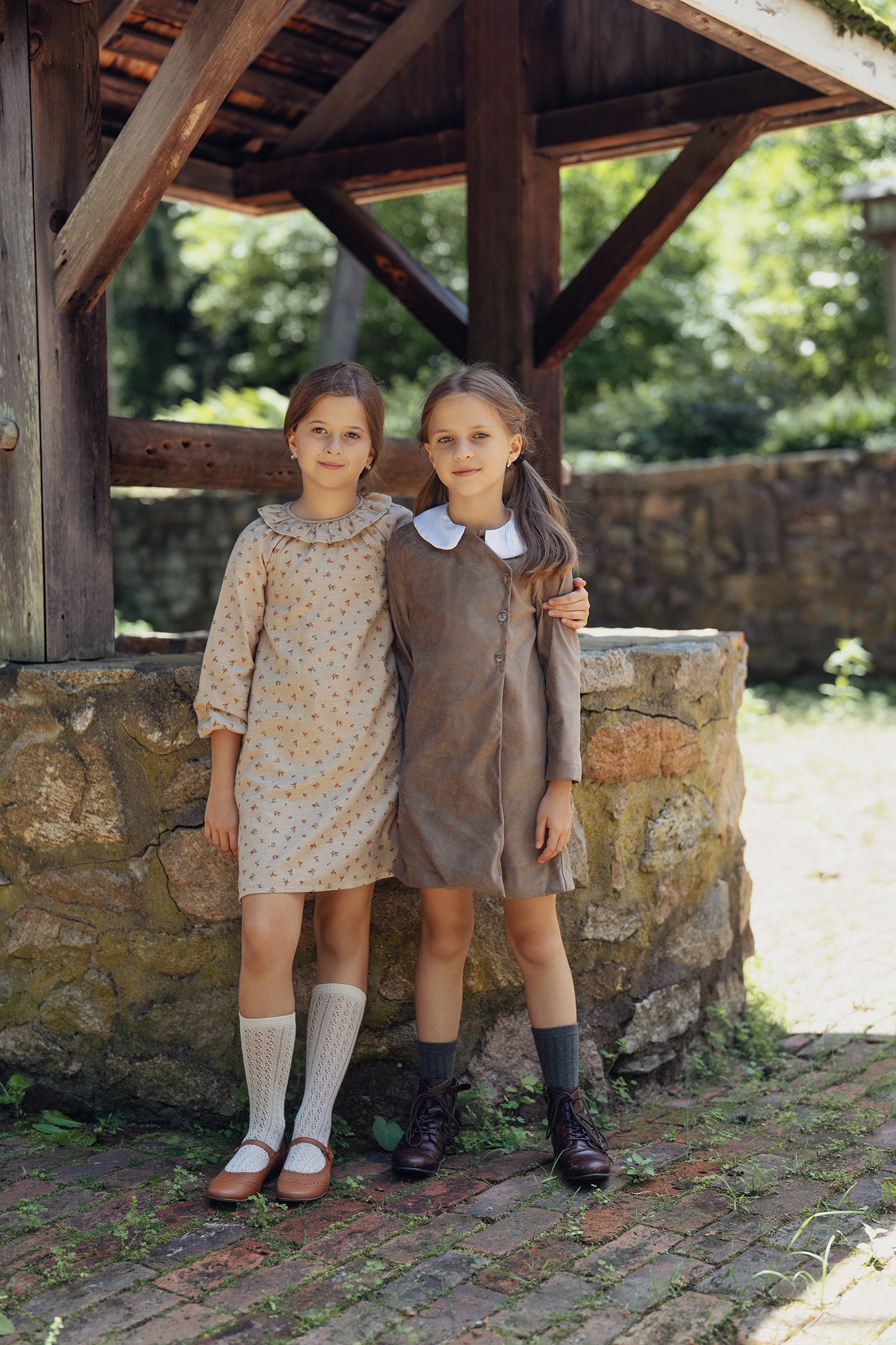 Contrast Collar Dress in by Jolie Capri