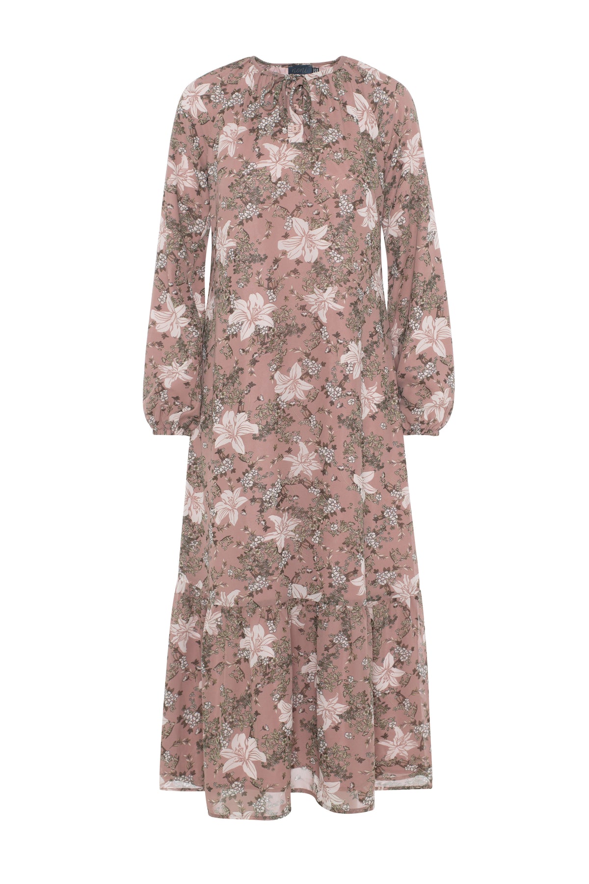 Bubble Sleeve Dress in Rose by Noni