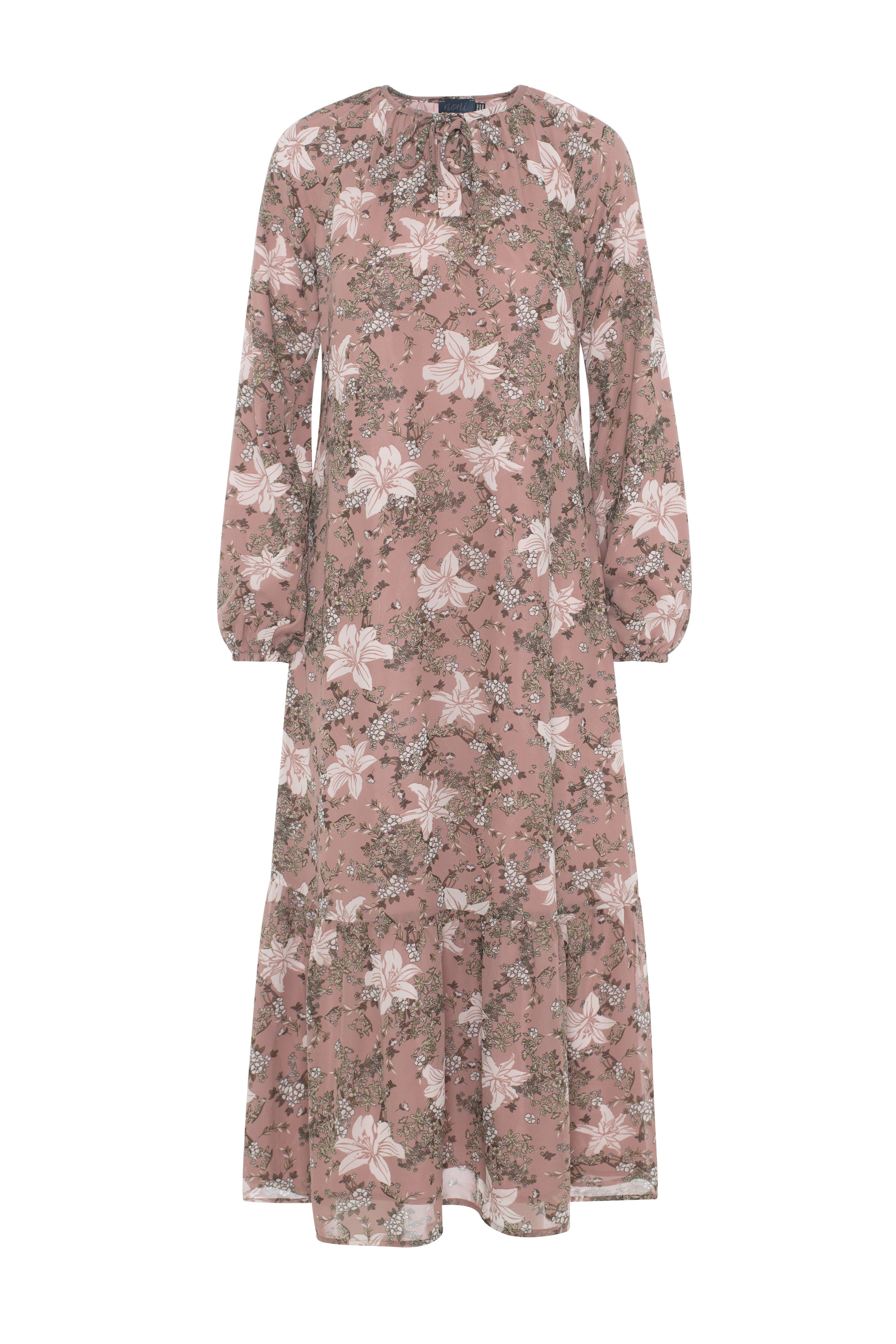 Bubble Sleeve Dress in Rose by Noni