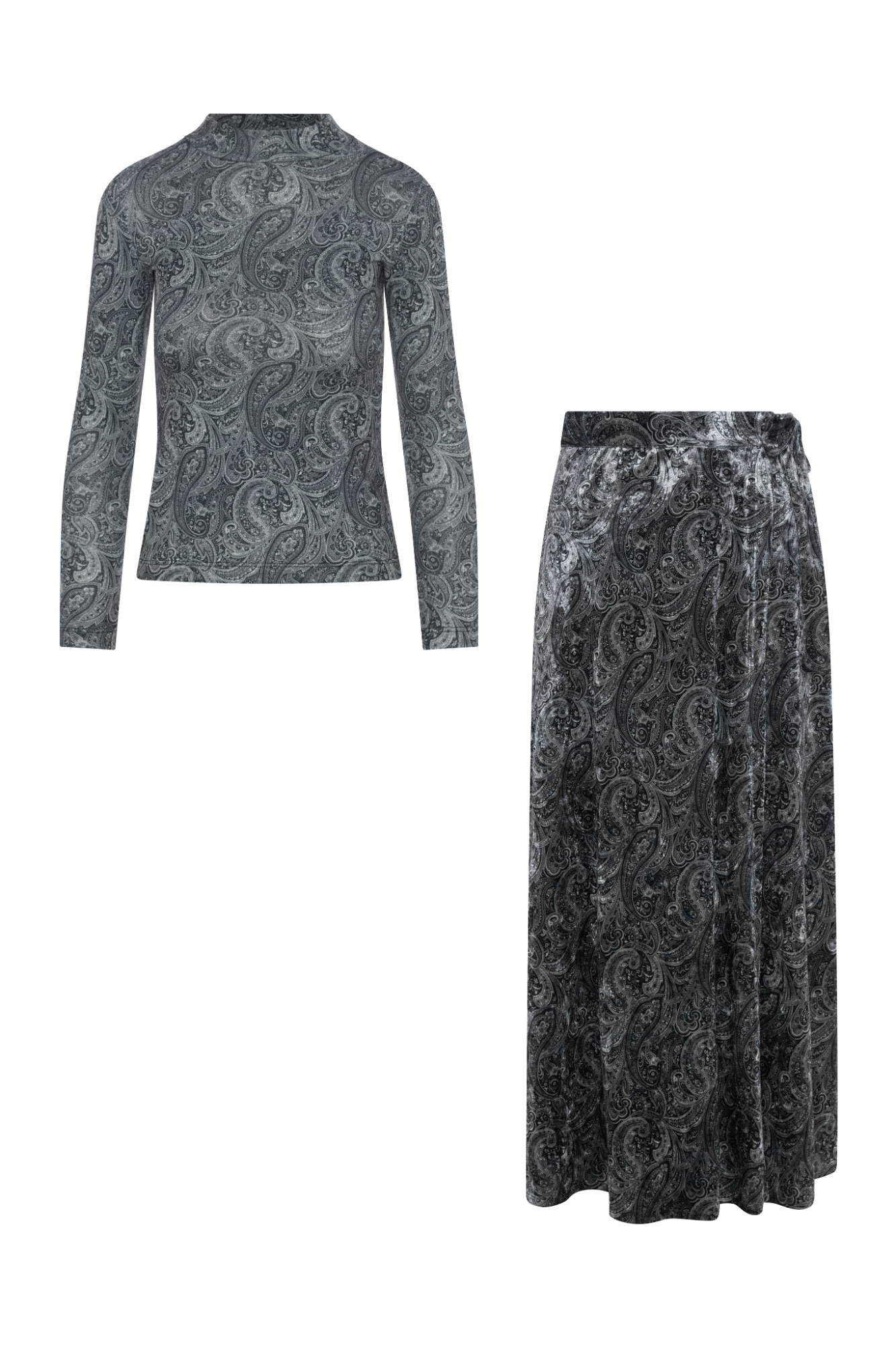 Printed Belt Knot 2PC Set in by Noni