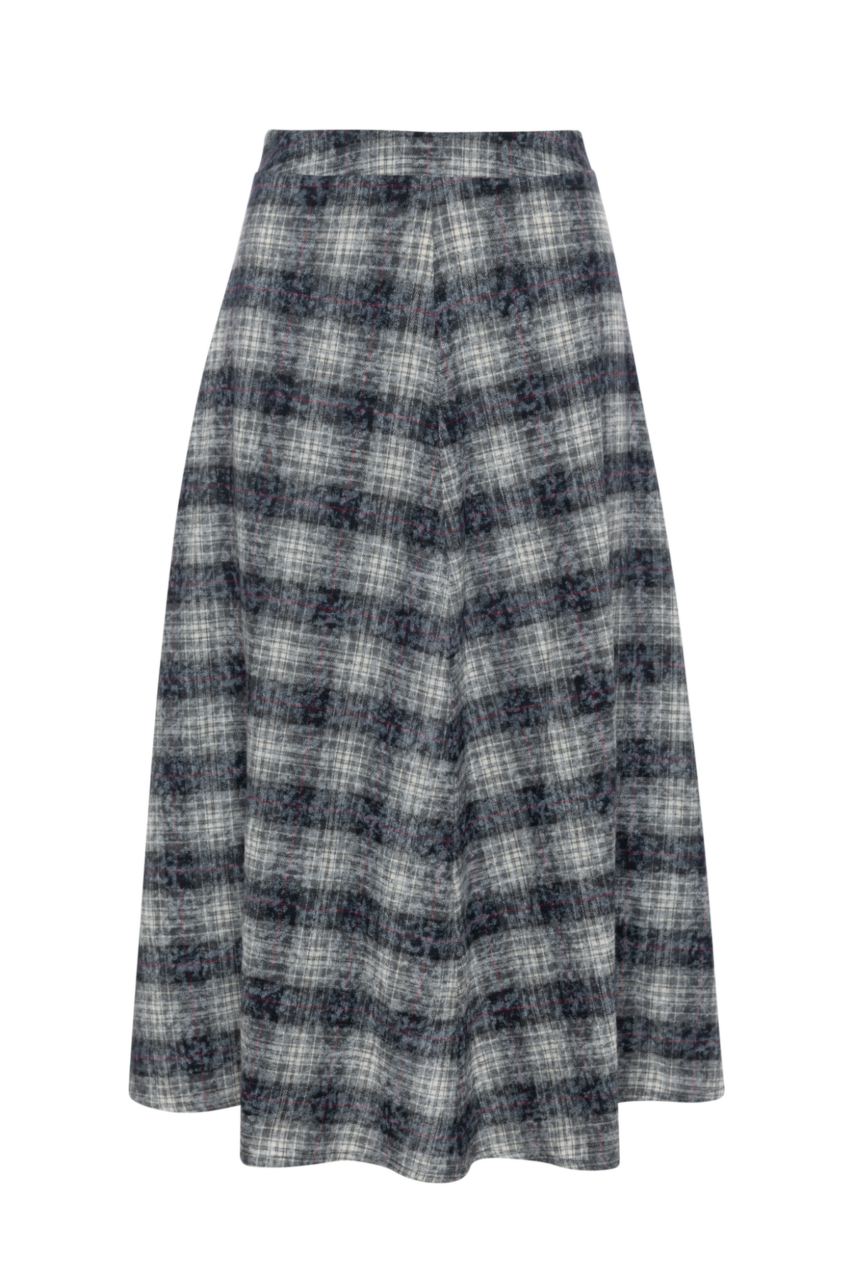 Monochrome Plaid Skirt in Navy Plaid by Noni