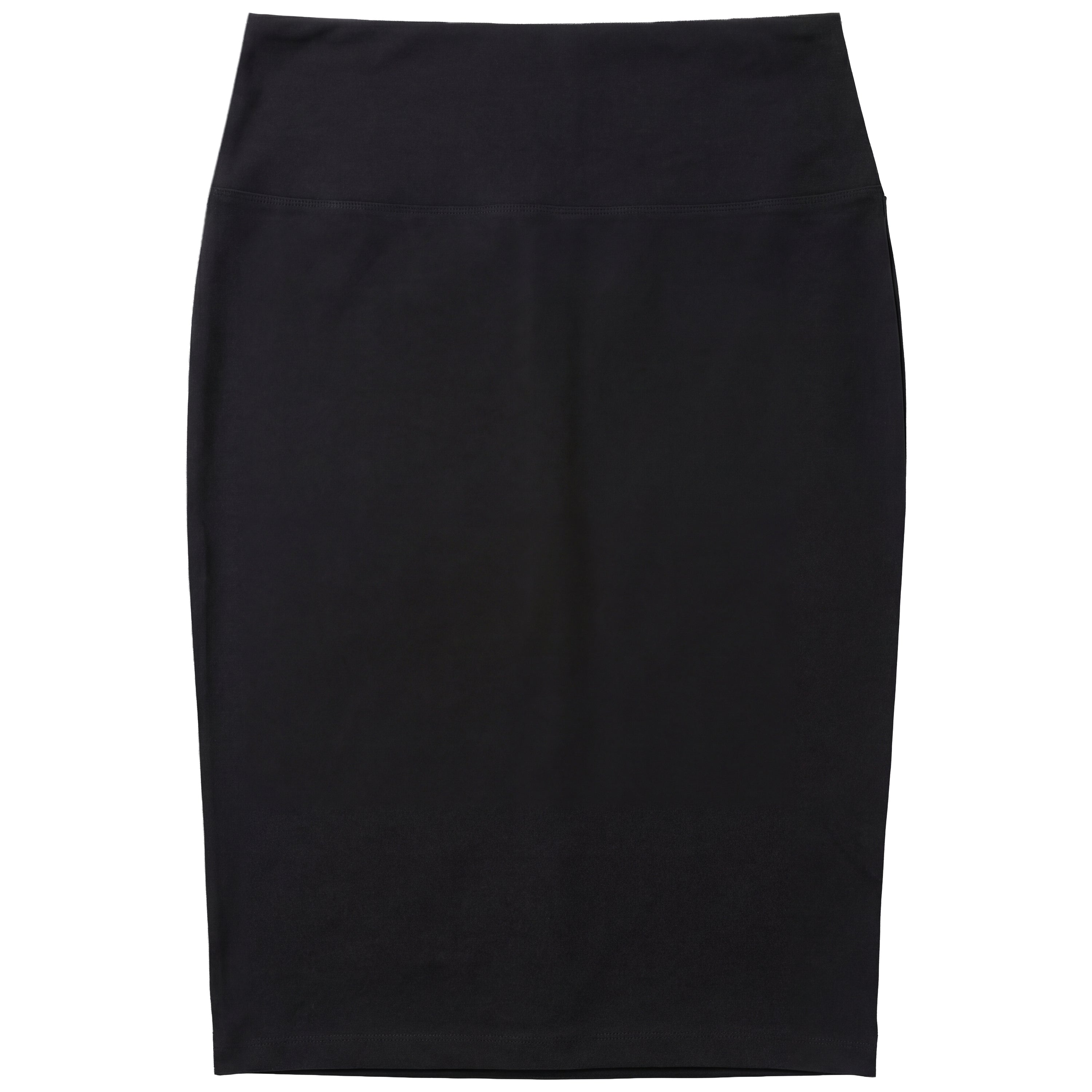 Ladies Skirt Ponte Pencil Skirt in Black by ELLE COUTURE