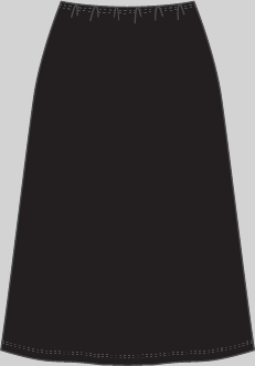 Pull On Skirt in by Monte Carlo