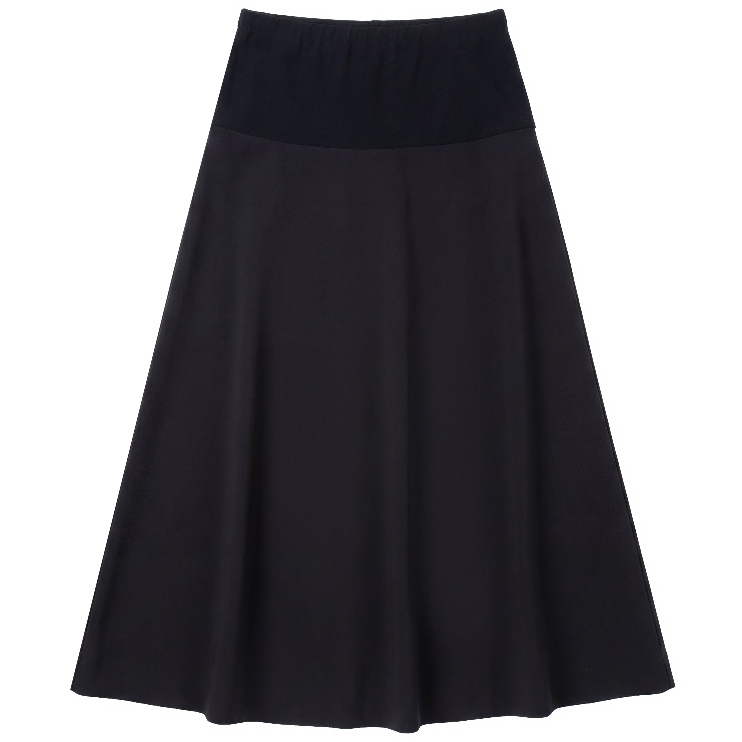 Ladies Skirt Long Malta with Lining in Black by Touche Éclat