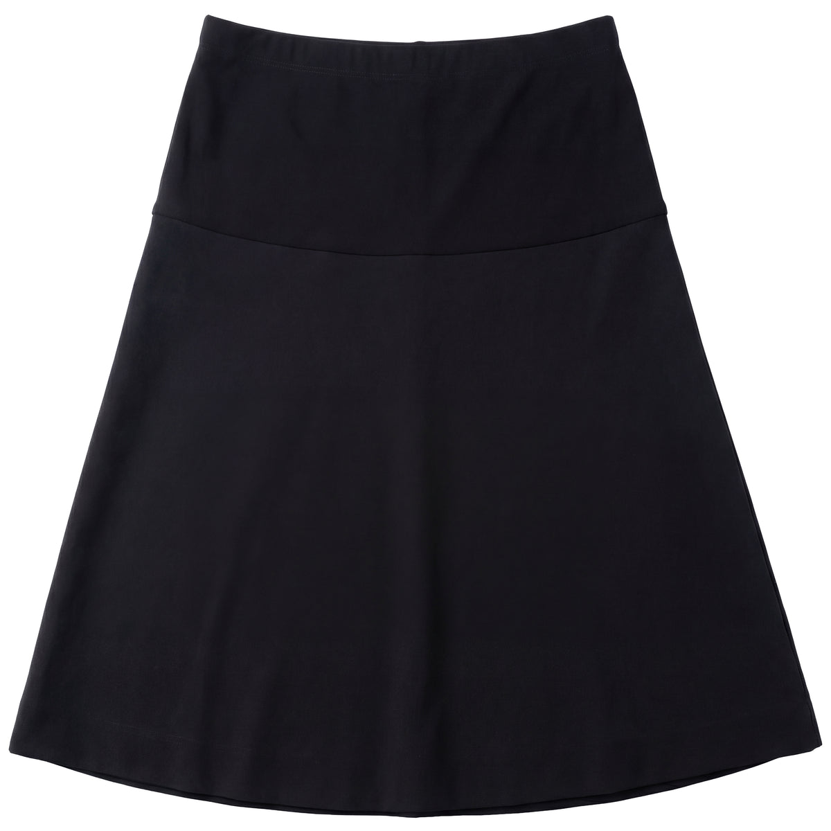 Ladies Skirt With Big Waistband MATERNITY PONTE in Black by Touche Éclat