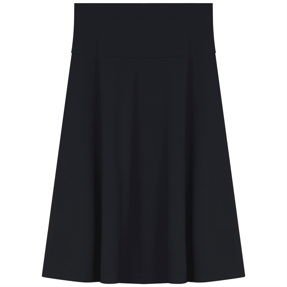 A-Line Basic Skirt in Navy J0 by Diciannove