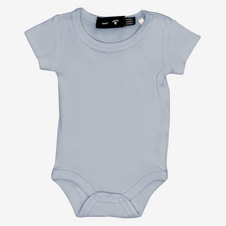 Soft Rib Baby Onesie Grey Blue Baby Overall by {{ product_vemdor}}