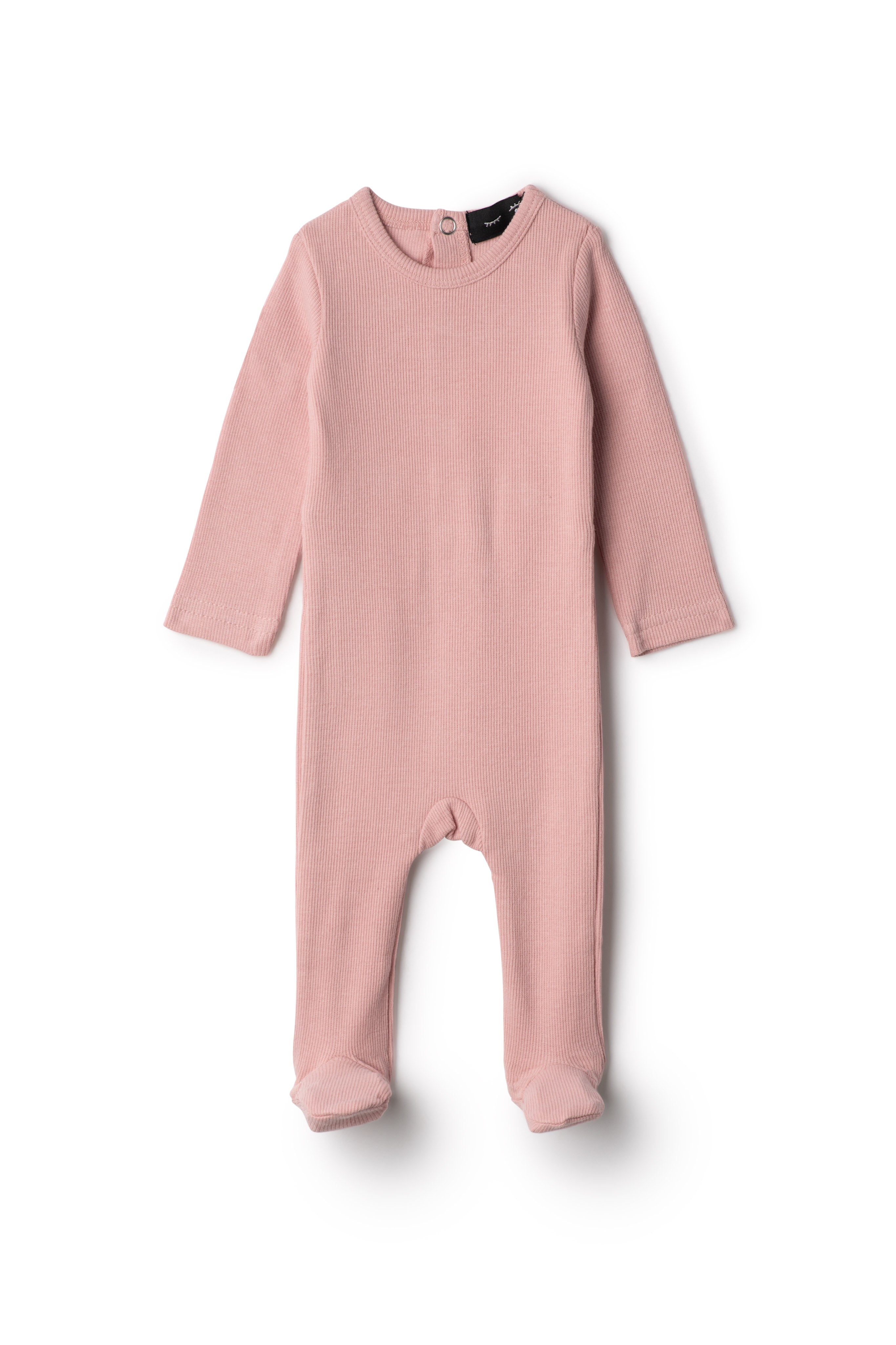 Soft Rib Onesie in Blush by Peek a boo
