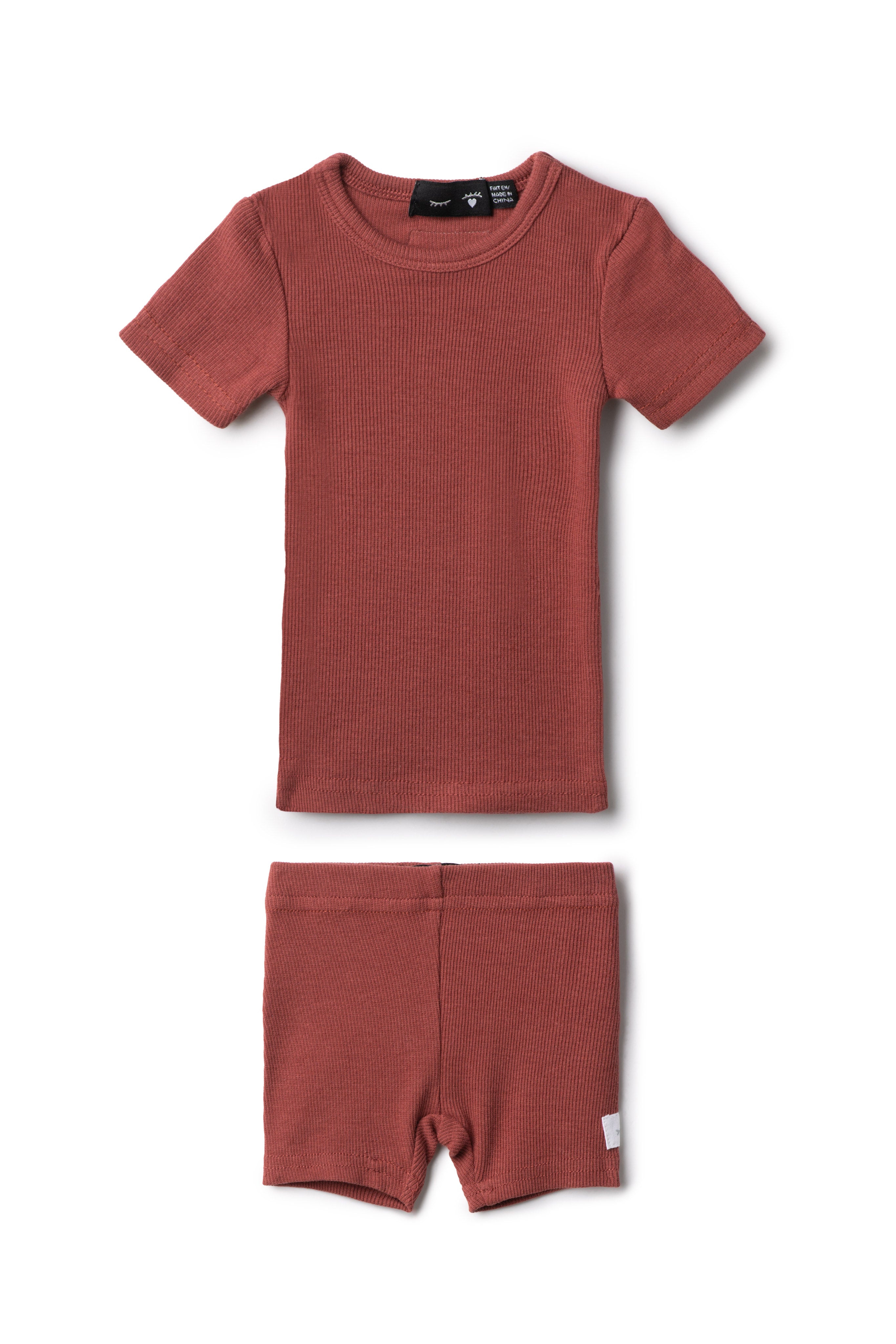 Soft Rib 2pc in Terracotta by Peek a boo