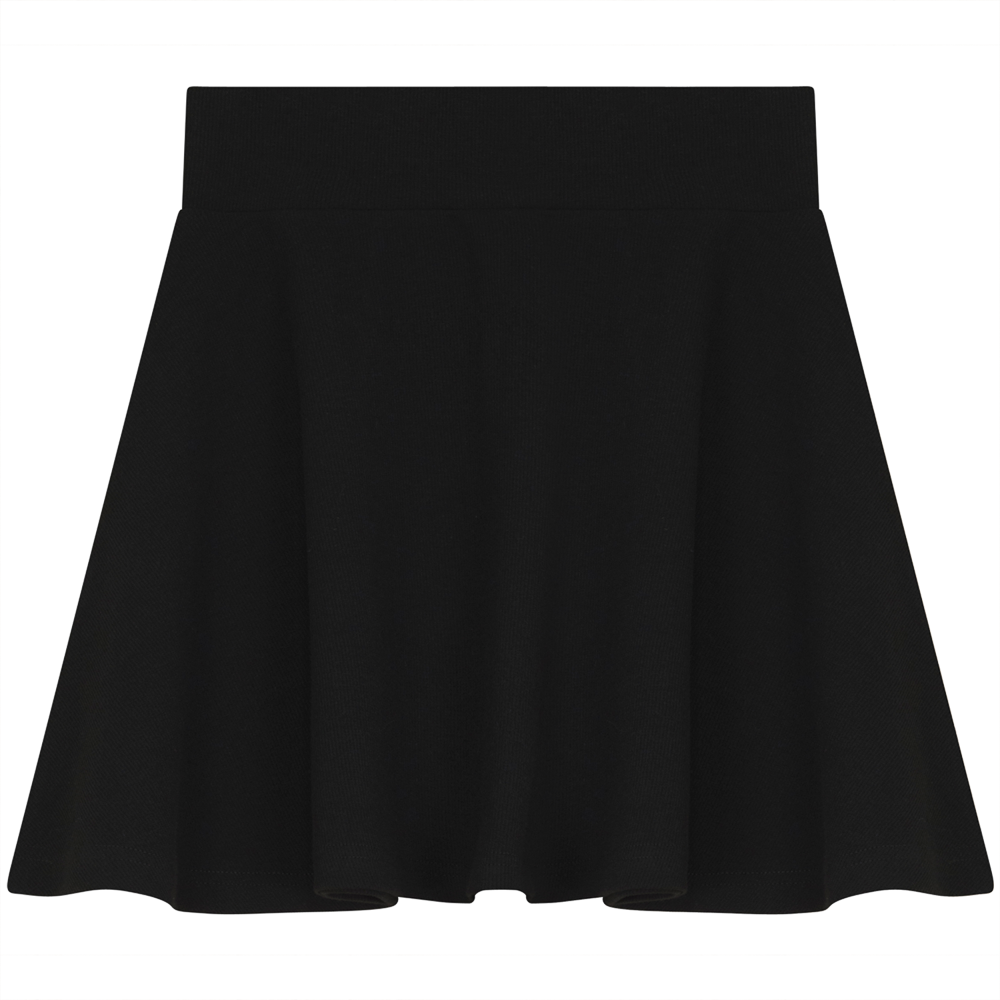 Soft Rib Skirt in Black by Peek a boo