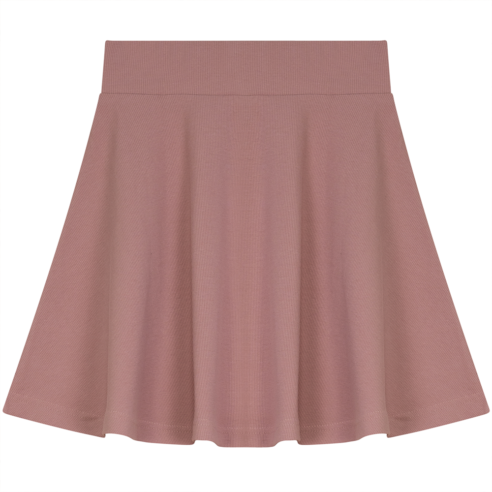 Soft Rib Skirt in Blush by Peek a boo