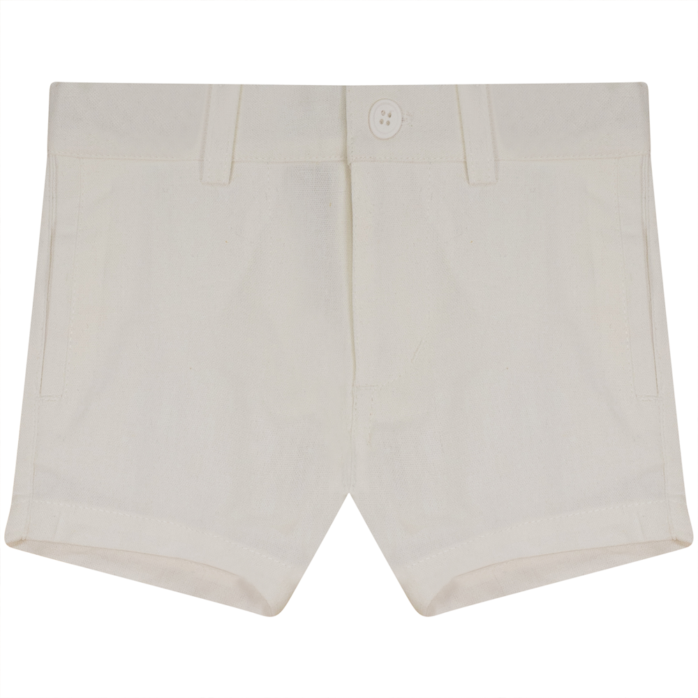 Cotton Skinny Short White Boys Shorts by {{ product_vemdor}}