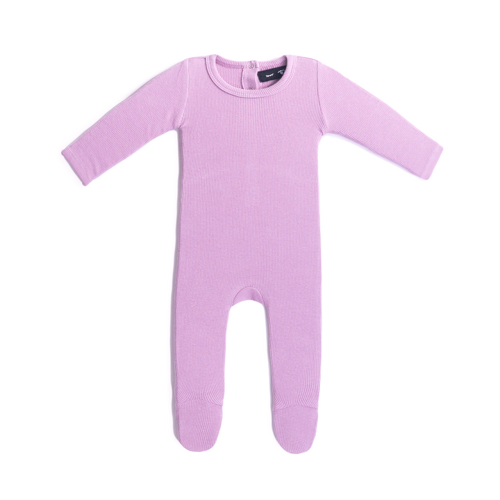 Rib Onesie Dark Lilac Baby Romper by {{ product_vemdor}}