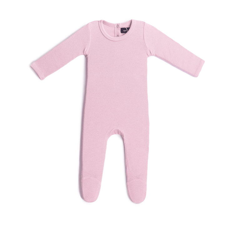 Rib Onesie Light Pink Baby Romper by {{ product_vemdor}}