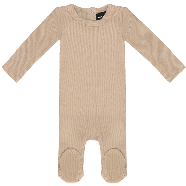 Rib Onesie Sand Baby Romper by {{ product_vemdor}}