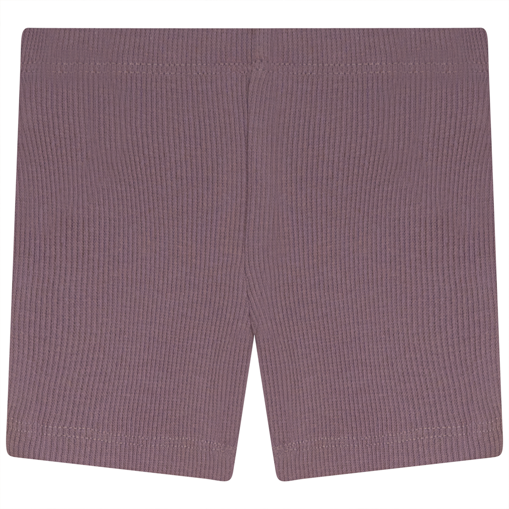 Rib Short Legging Dark Lilac Baby Shorts by {{ product_vemdor}}