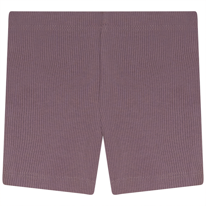 Rib Short Legging Dark Lilac Baby Shorts by {{ product_vemdor}}