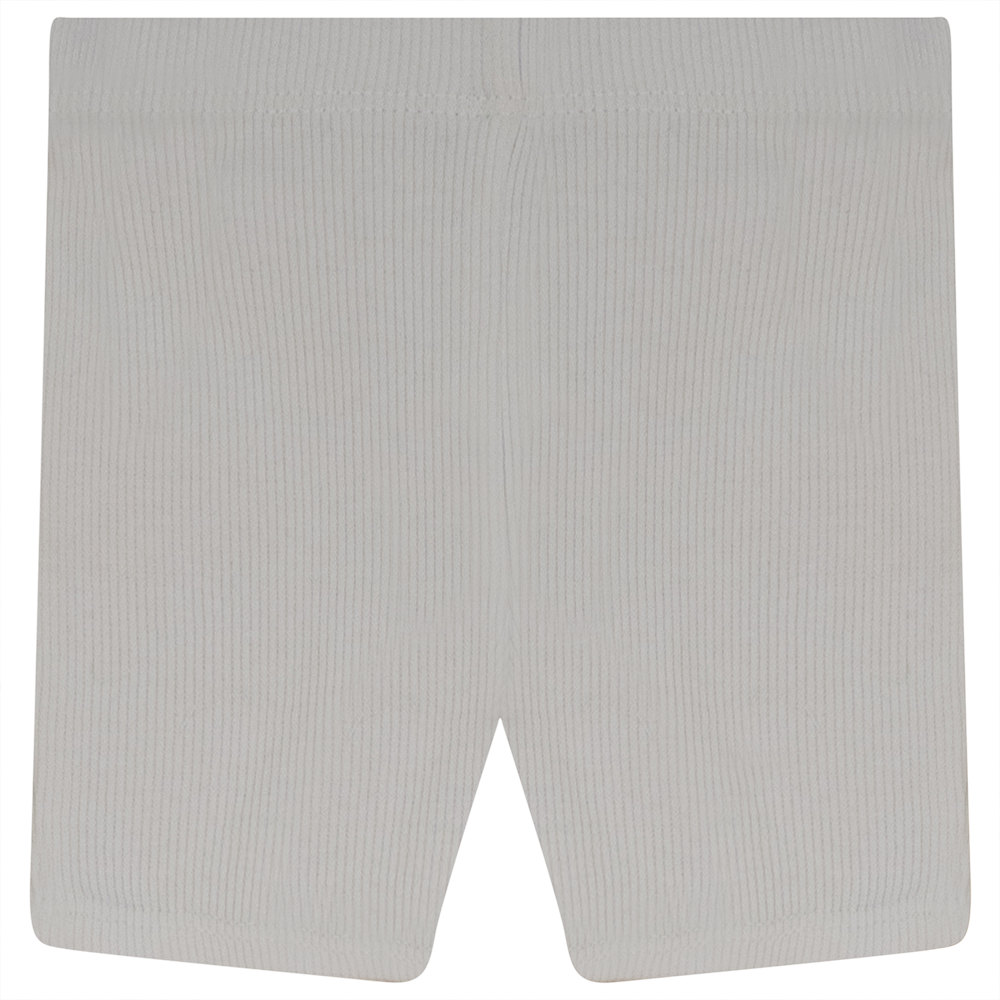 Rib Short Legging White Baby Shorts by {{ product_vemdor}}