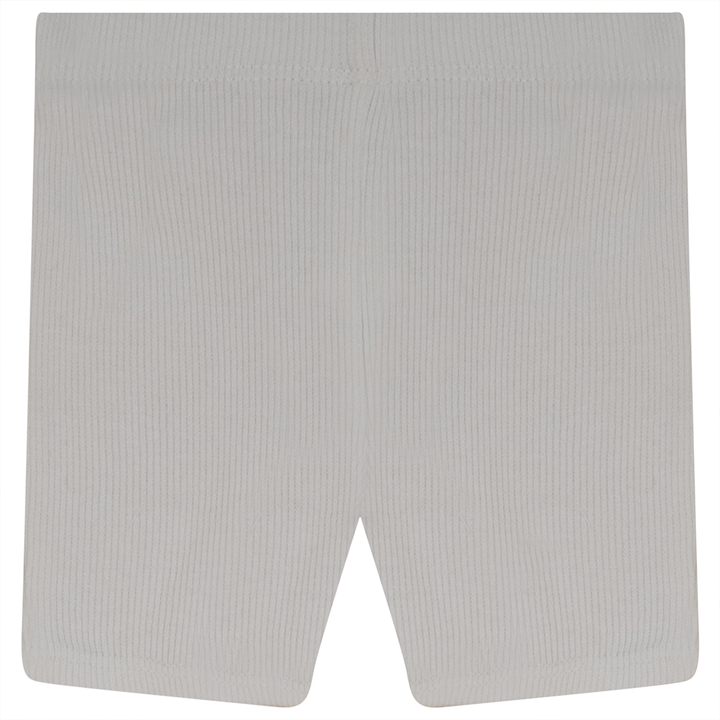 Rib Short Legging White Baby Shorts by {{ product_vemdor}}