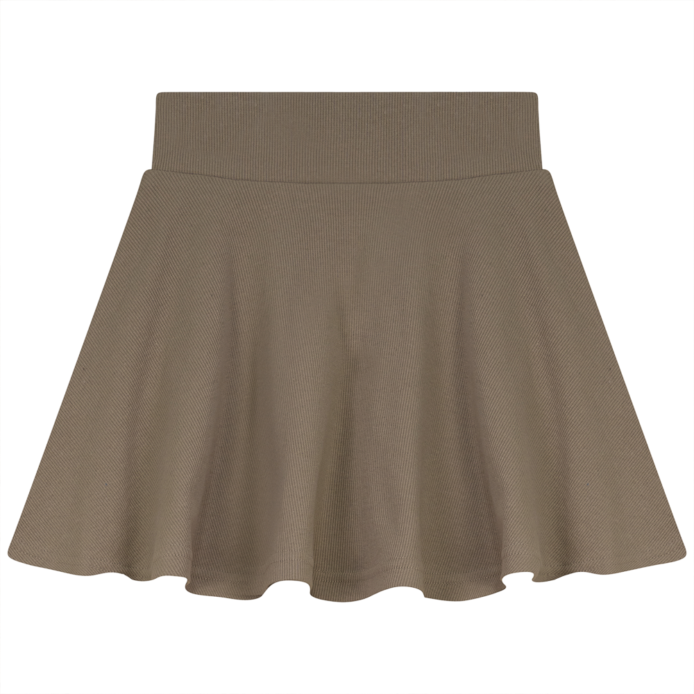 Rib Line Skirt in Sand by Peek a boo