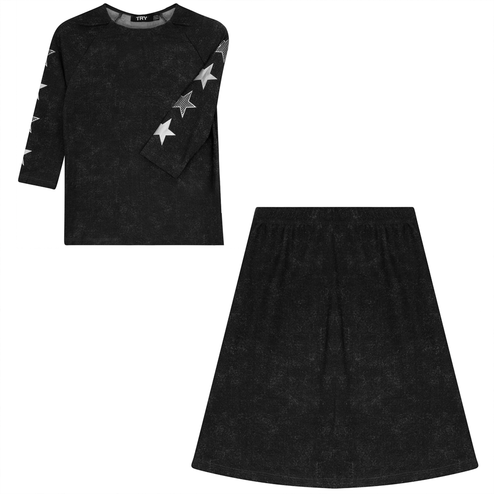 Wash Denim Swim 2 PC Set in by Try