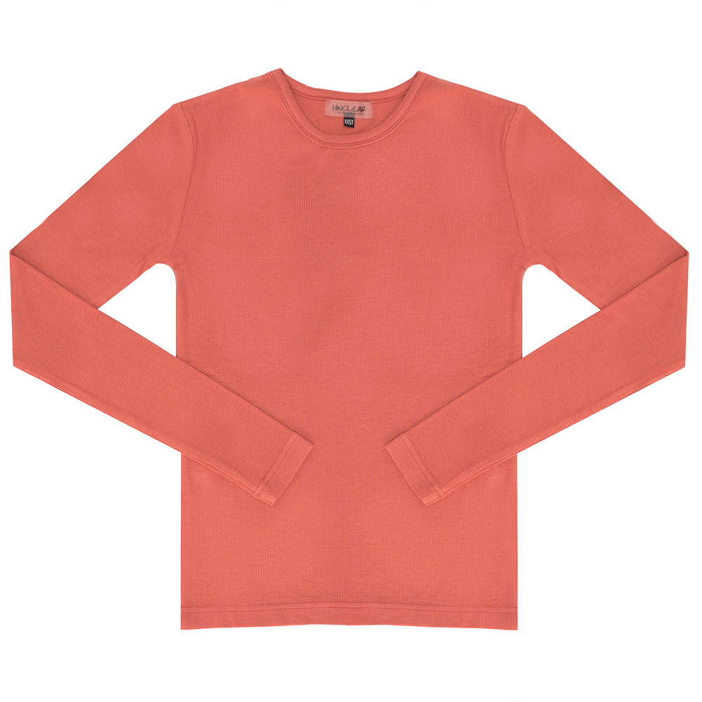 Thin Rib Shell Shirt in Terracotta by Unclear