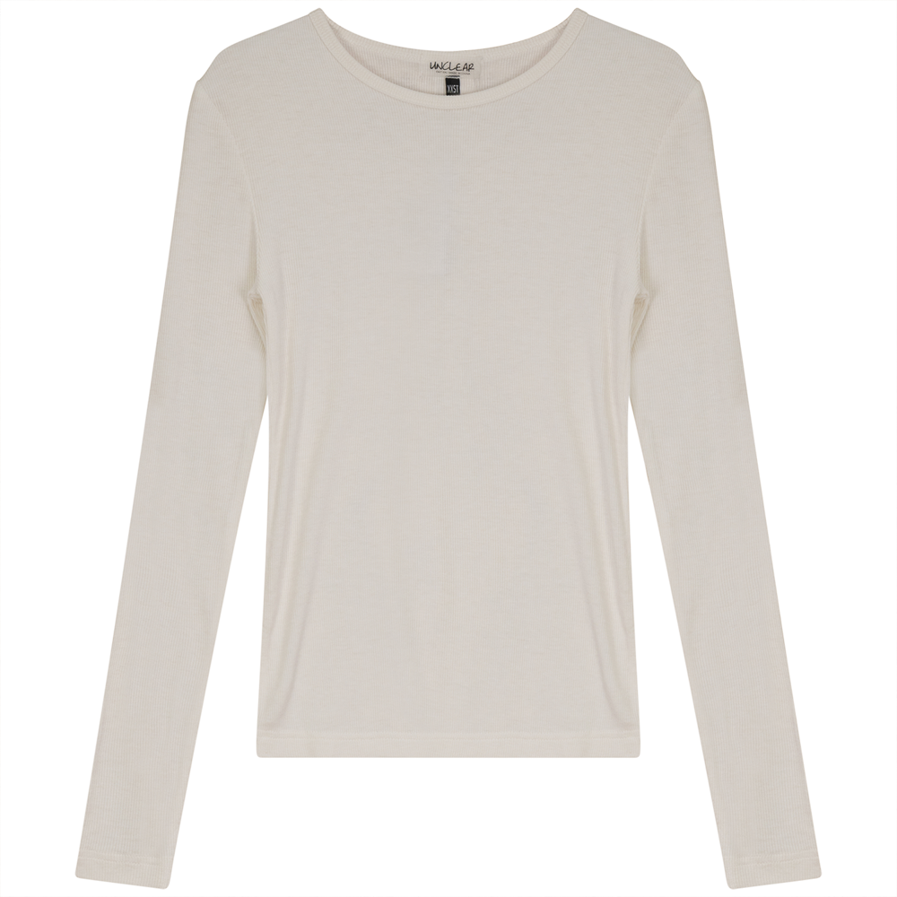 Thin Rib Shell Shirt in White by Unclear
