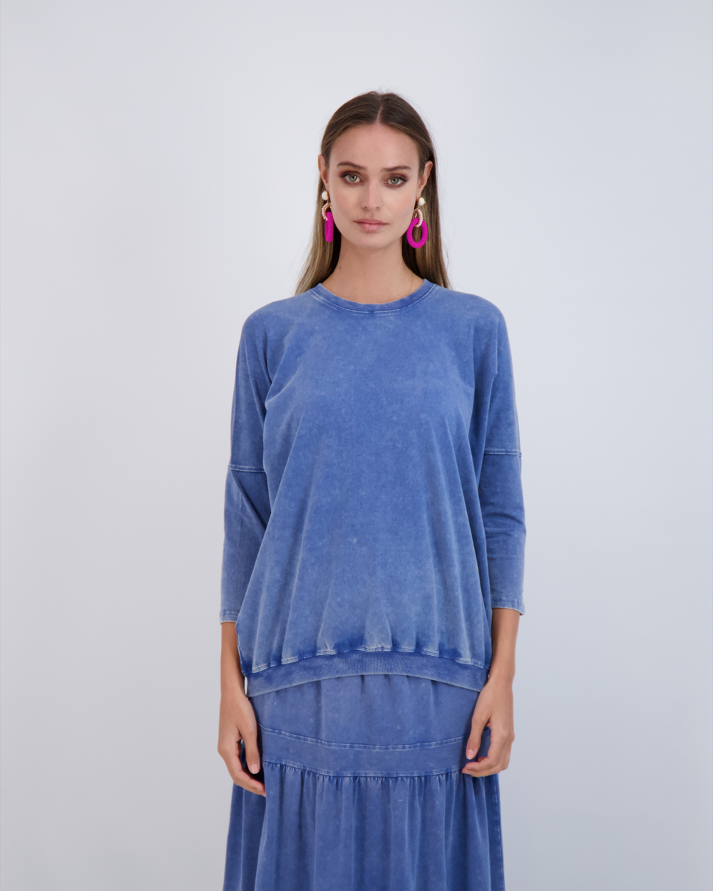 Denim Wash Top in by QEW