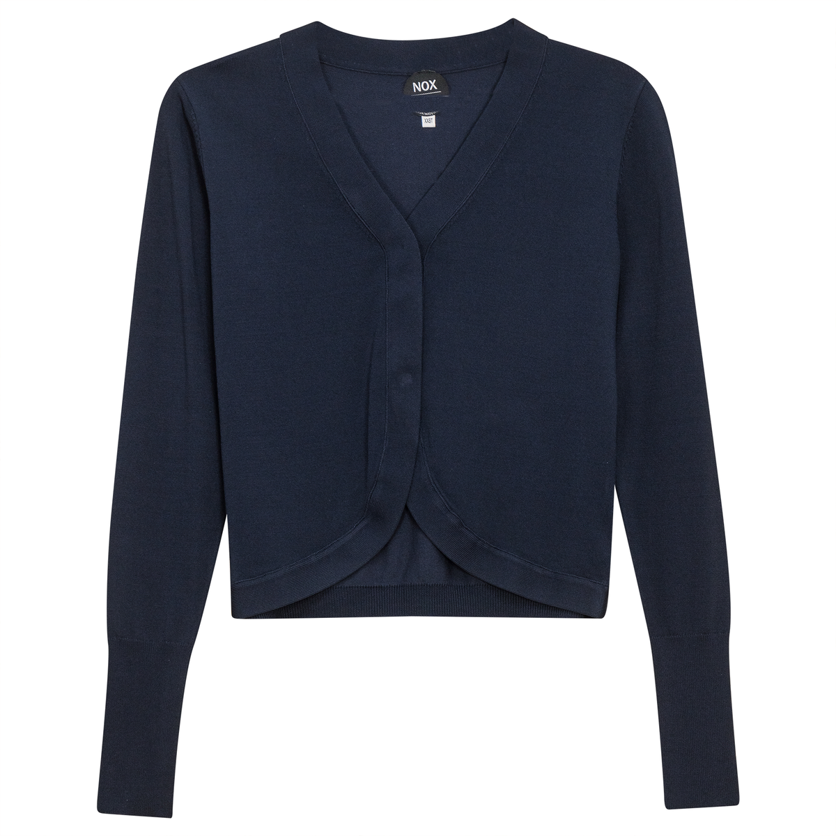 Crop Knit Cardigan in Oxford Blue by NOX-NY
