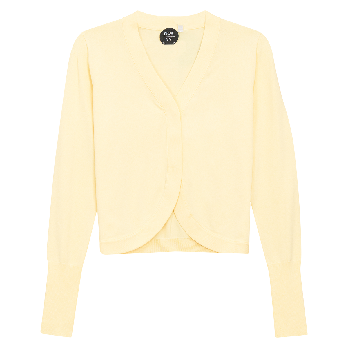 Crop Knit Cardigan in Popcorn by NOX-NY