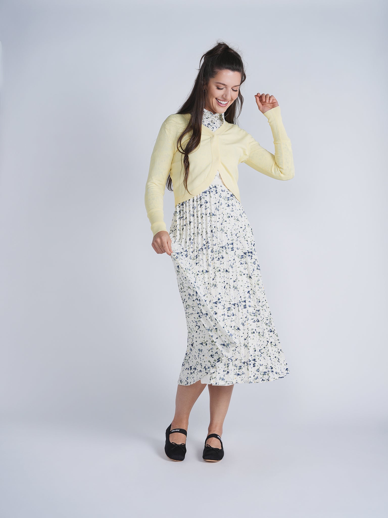 Crop Knit Cardigan in by NOX-NY