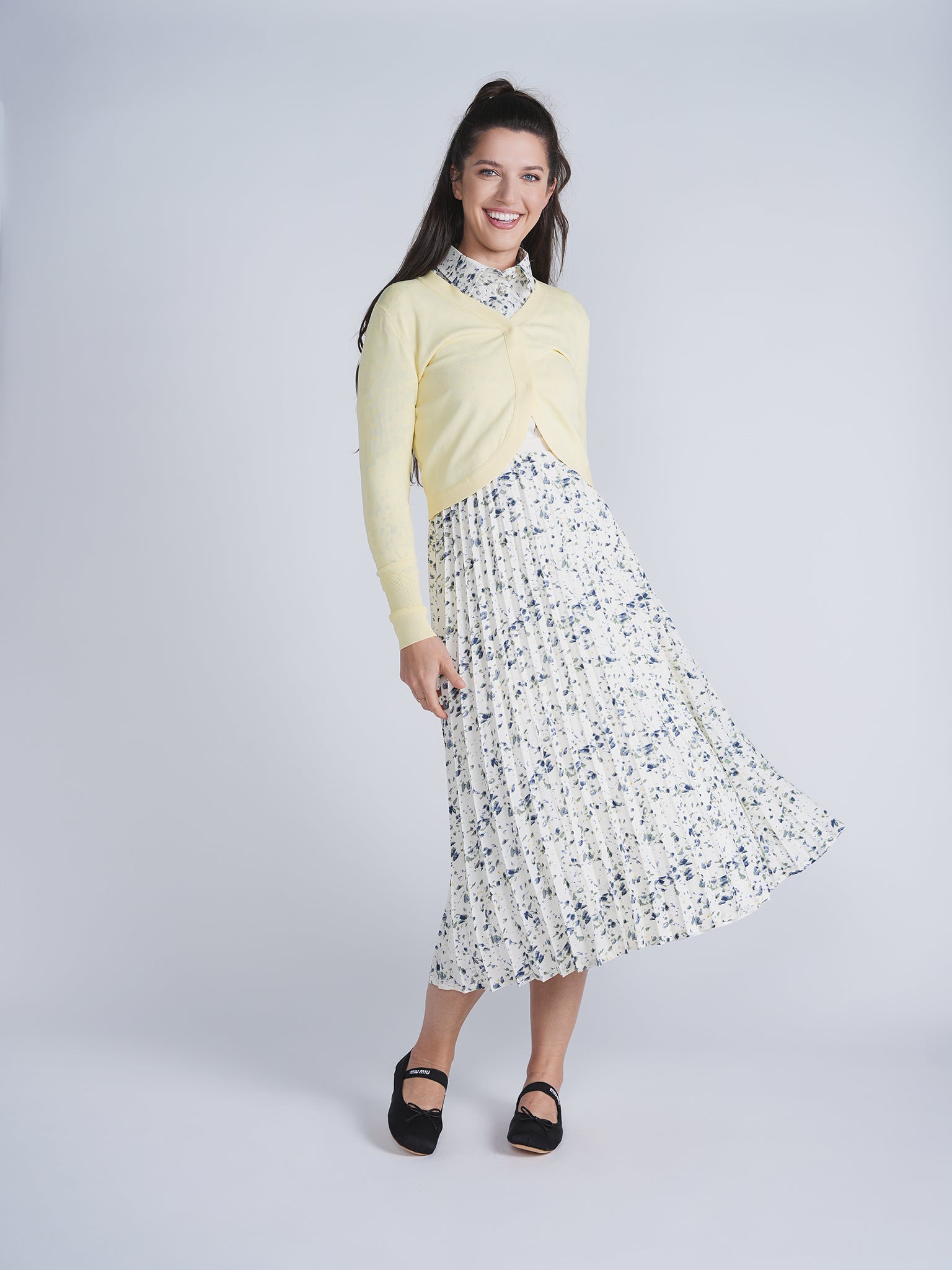 Crop Knit Cardigan in by NOX-NY