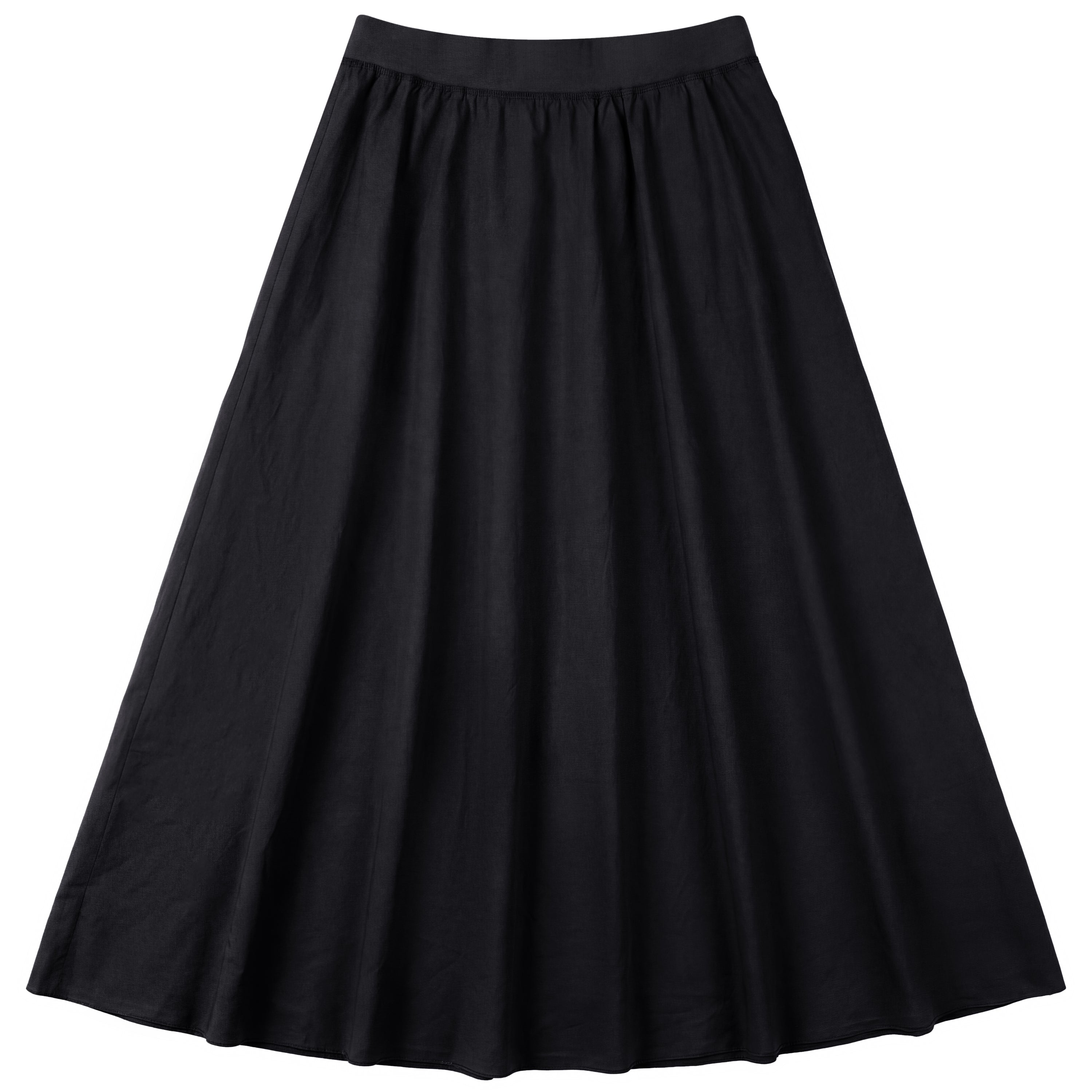 Midi Gauze Skirt in Black by Red Myth
