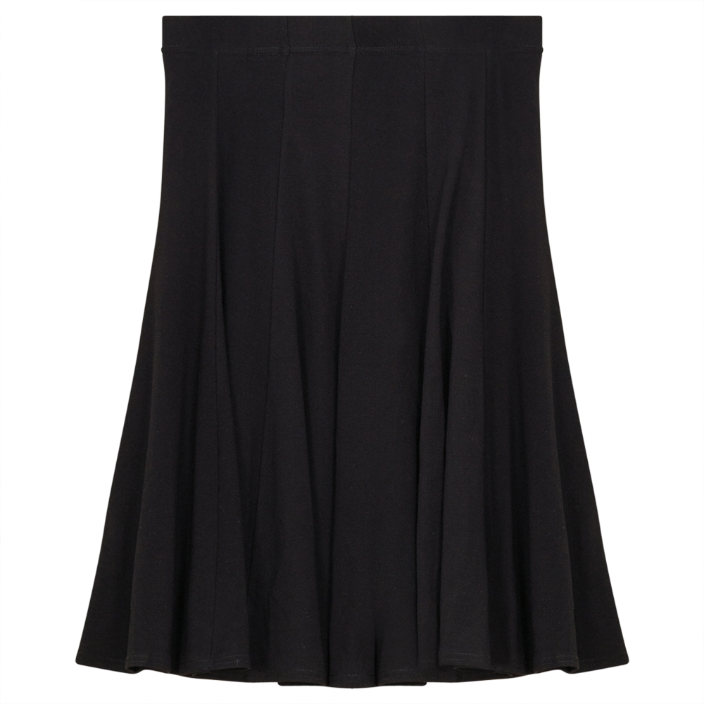 Short Godet Skirt in Black by Diciannove