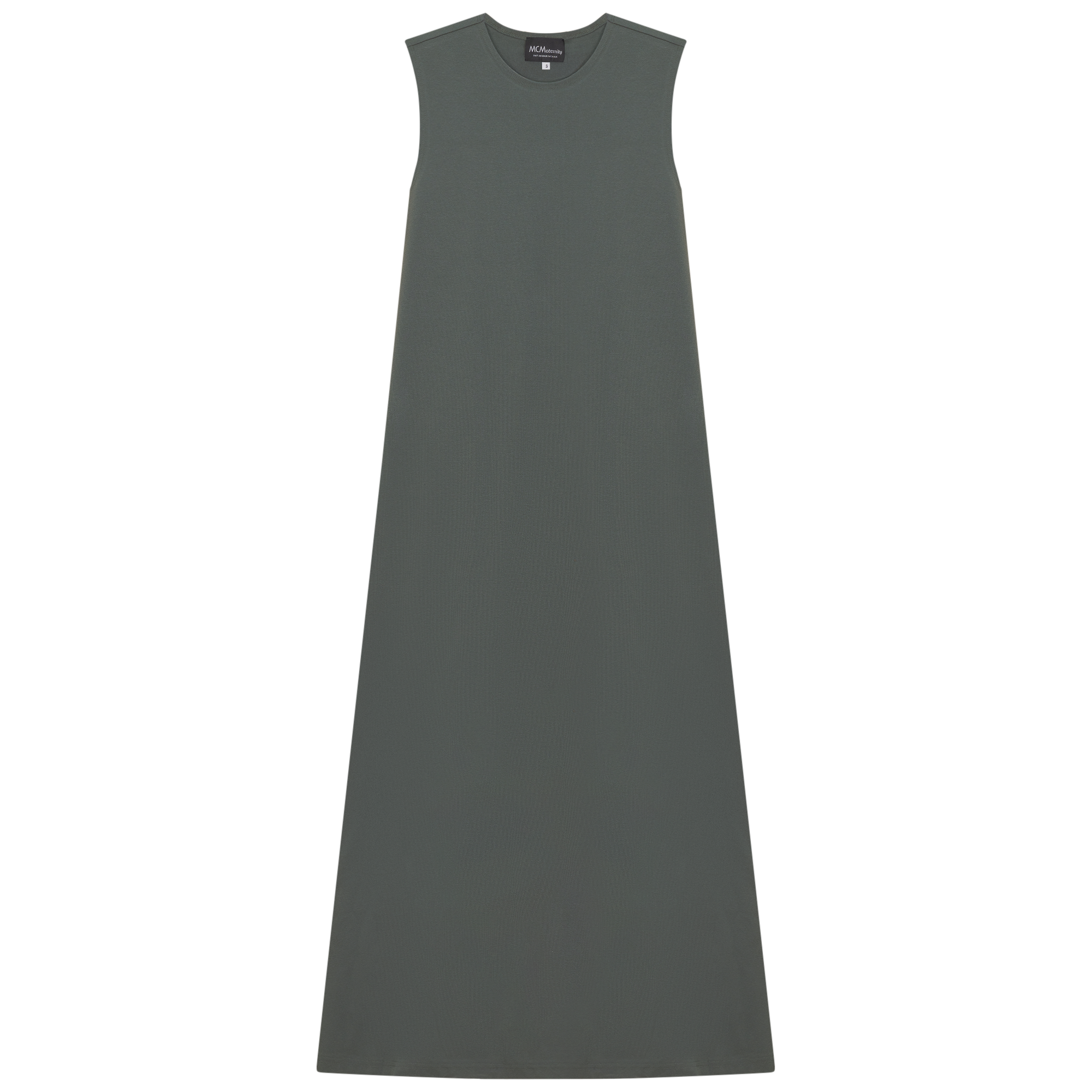 Maternity Ribbed Jumper Dress in Basil by MCM