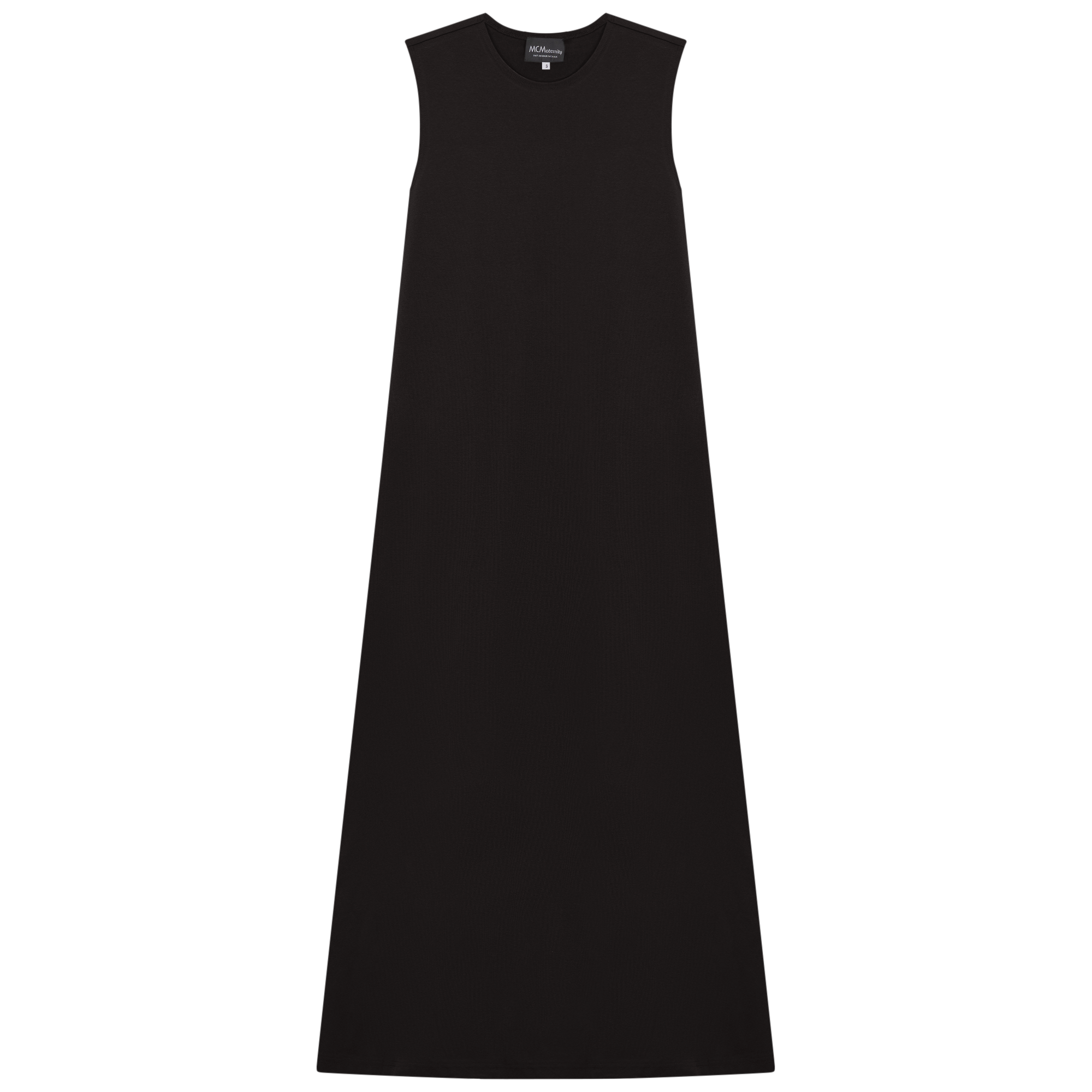 Maternity Ribbed Jumper Dress in Black by MCM