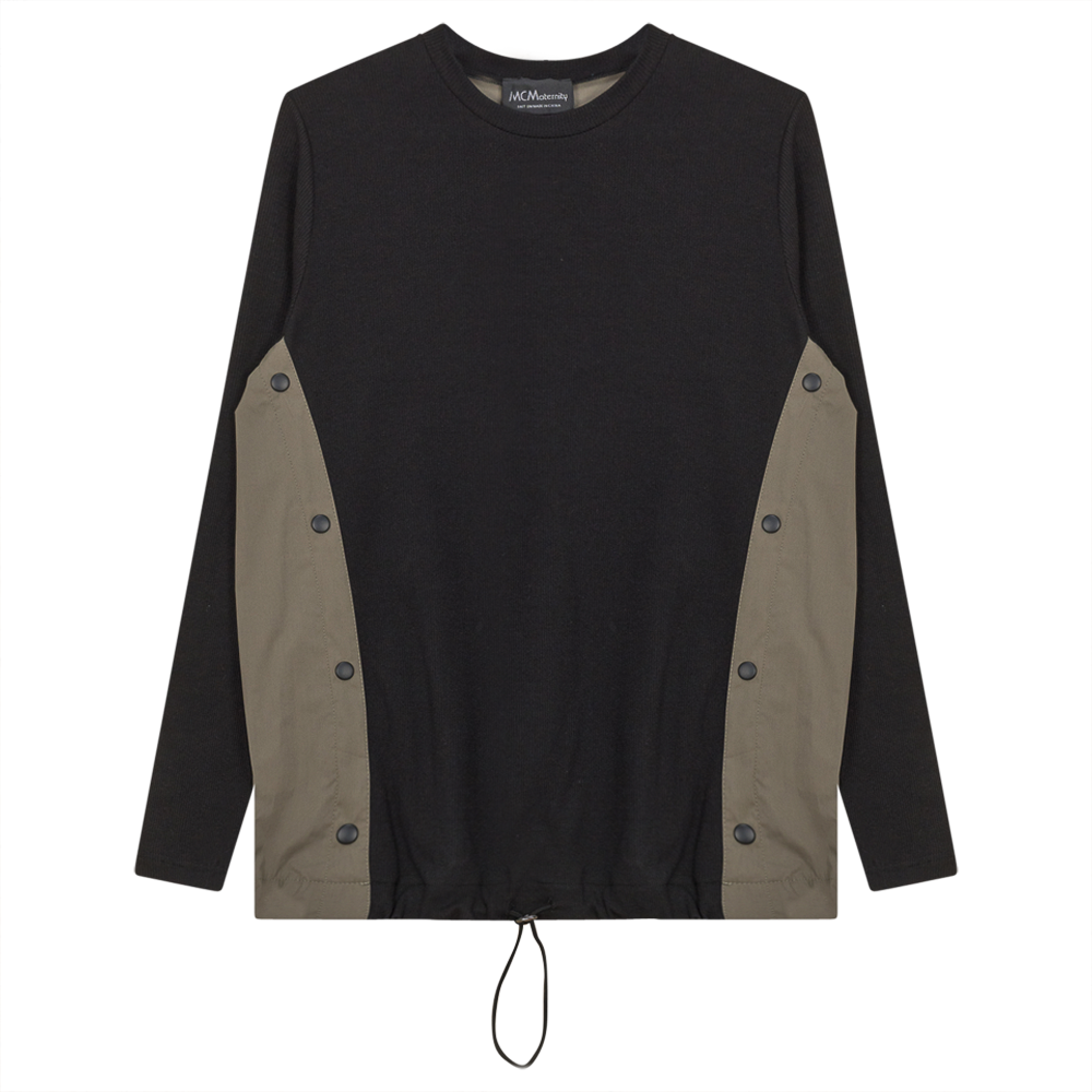 Maternity Top Shirt Combo in Black by MCM