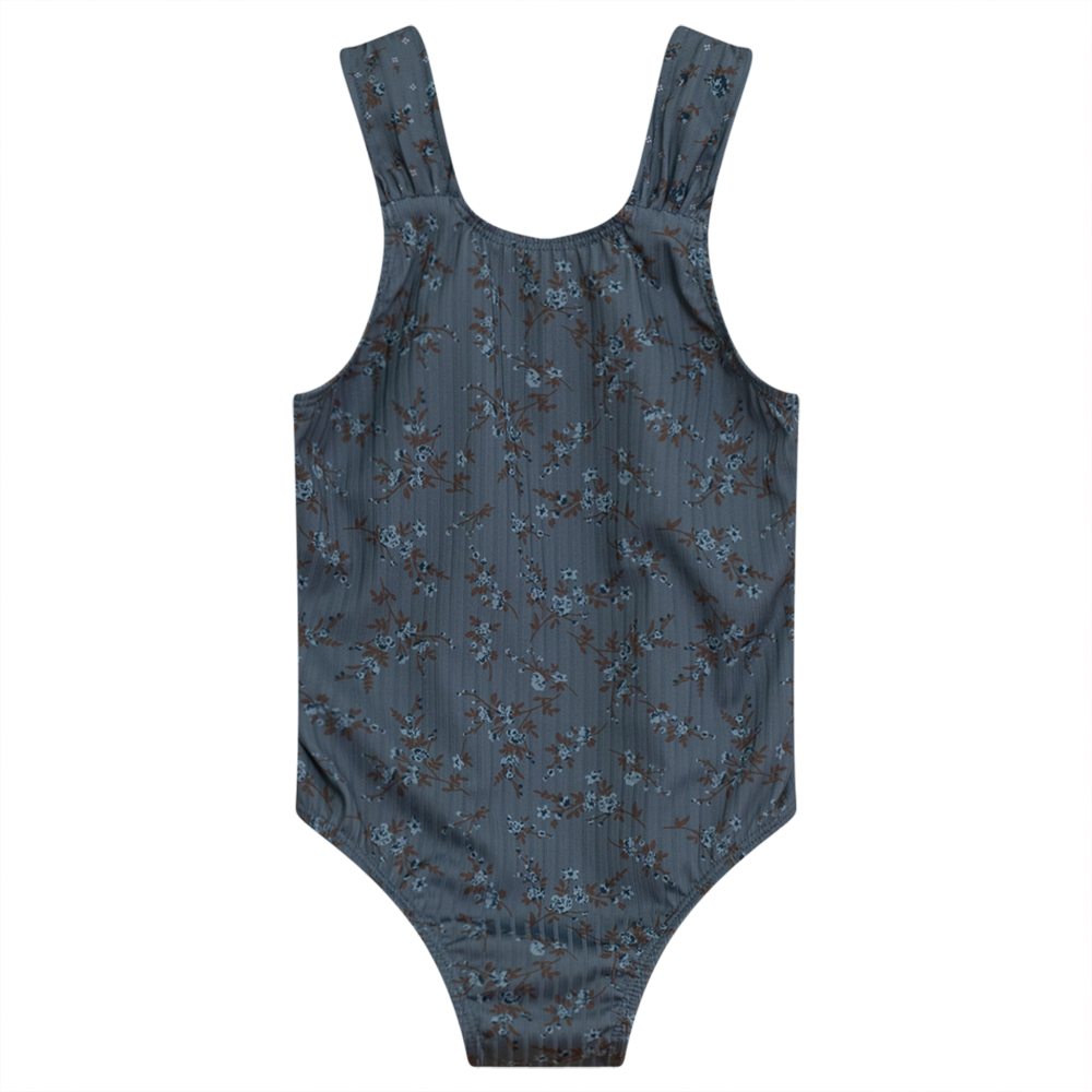 Floral Print Swimsuit in Sky Blue by Try