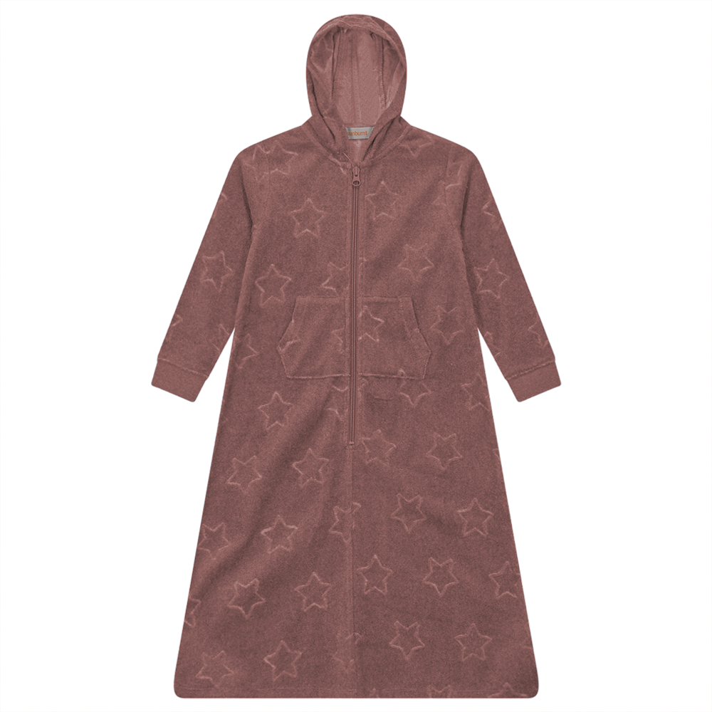 Star Jacquard Terry Robe in Rose by Sunburnt