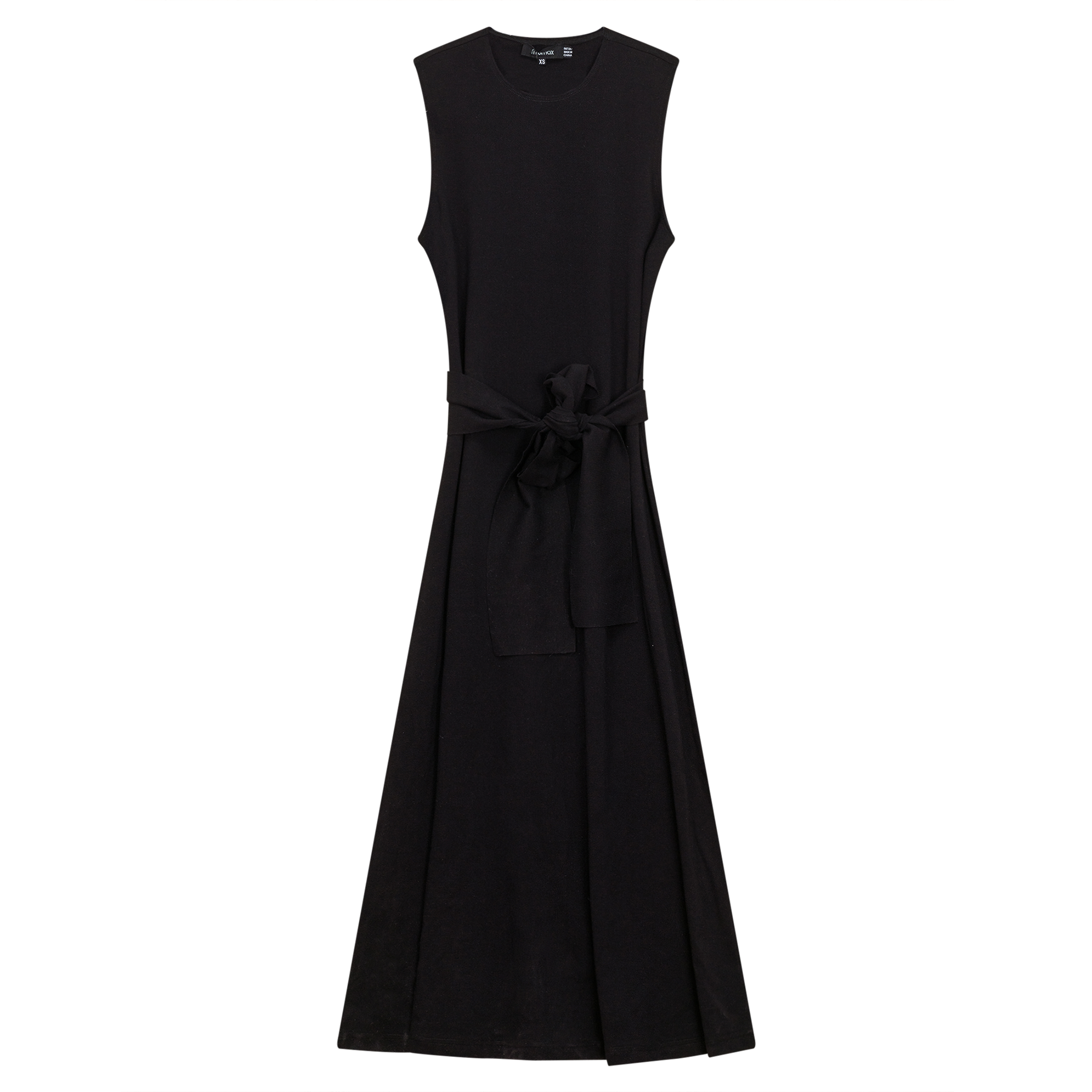 A-Line Midi Jumper in Black by MiuMax