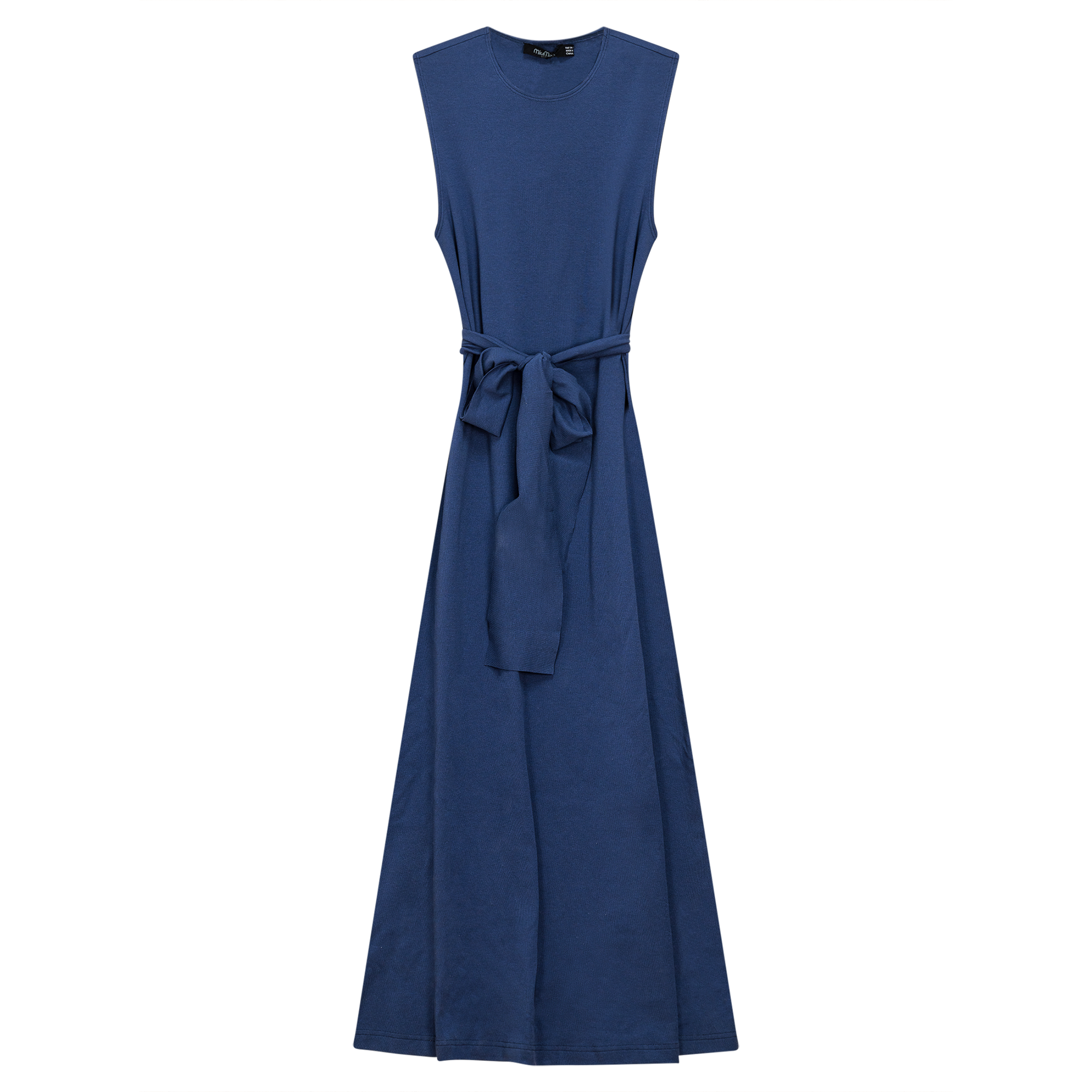 A-Line Midi Jumper in Chambray by MiuMax