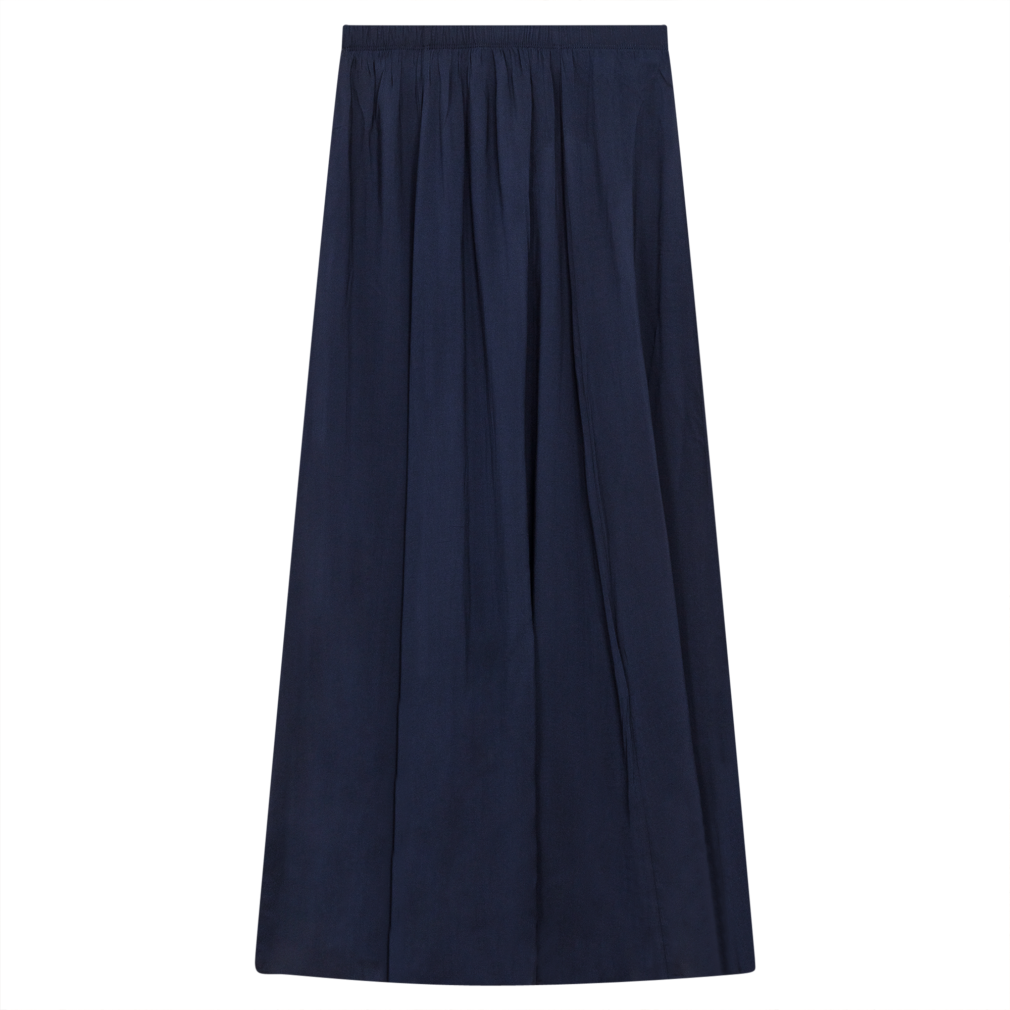 Maxi Gauze Skirt in Dark Denim by Maxmrkt