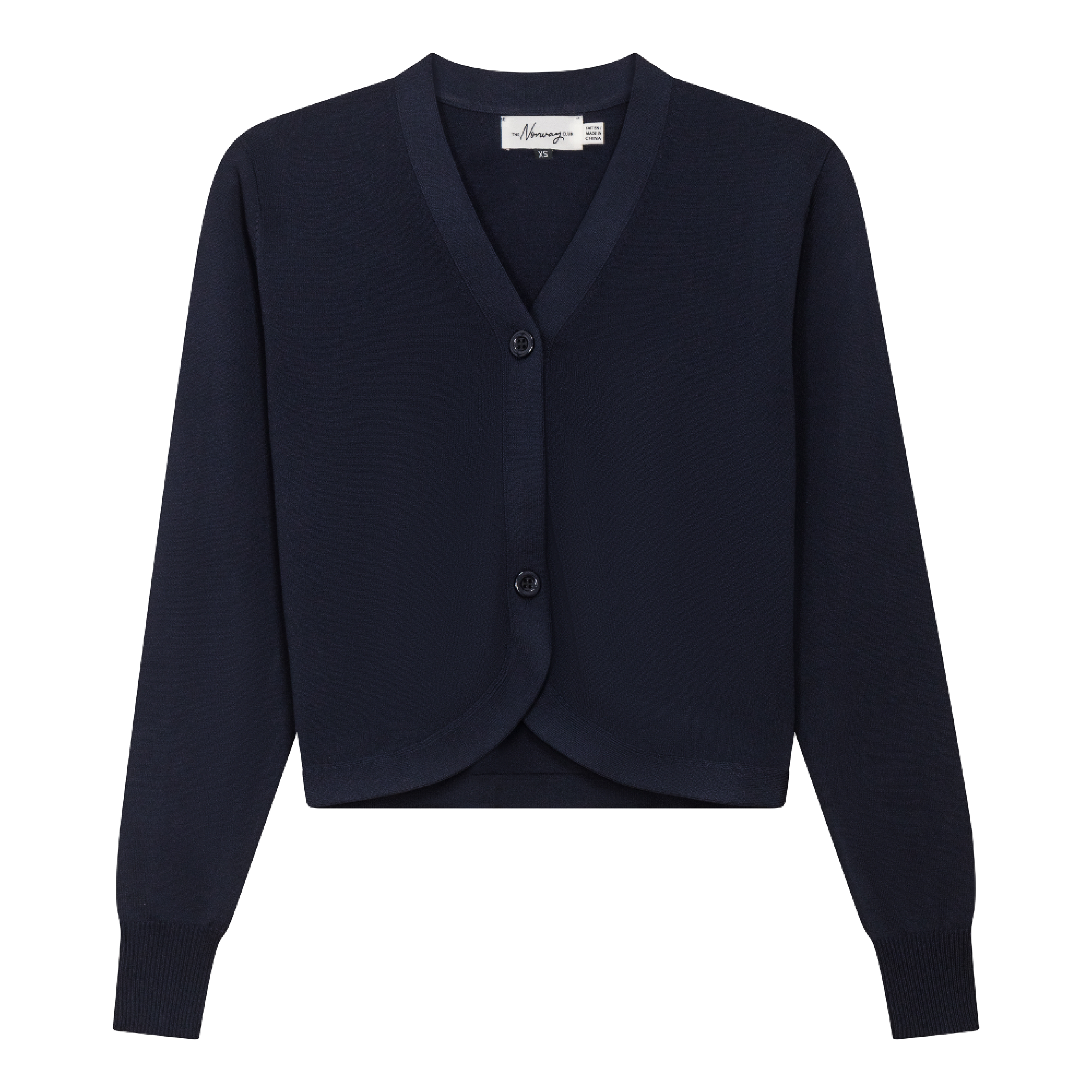 Knit Open Cardigan in Dark Navy by The Norway Club